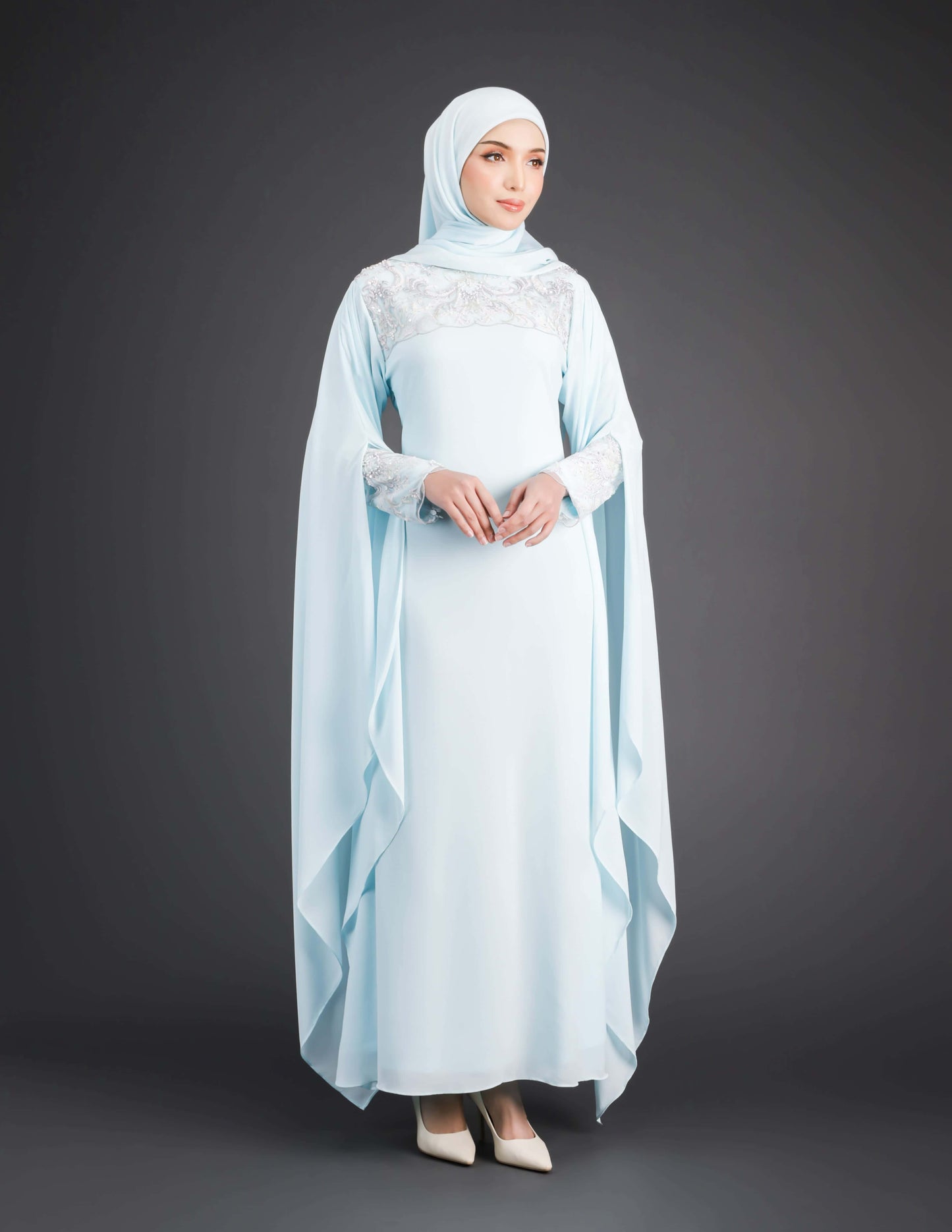 REGINA DRESS (AQUA BLUE)