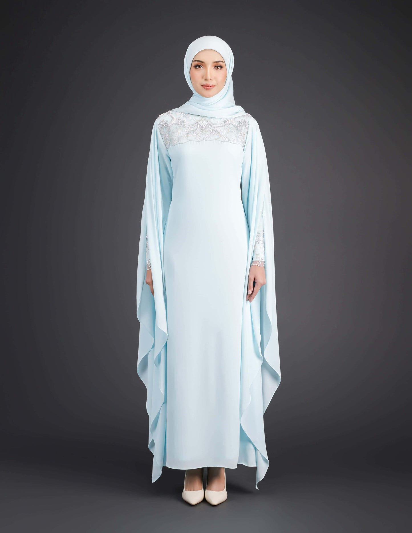 REGINA DRESS (AQUA BLUE)