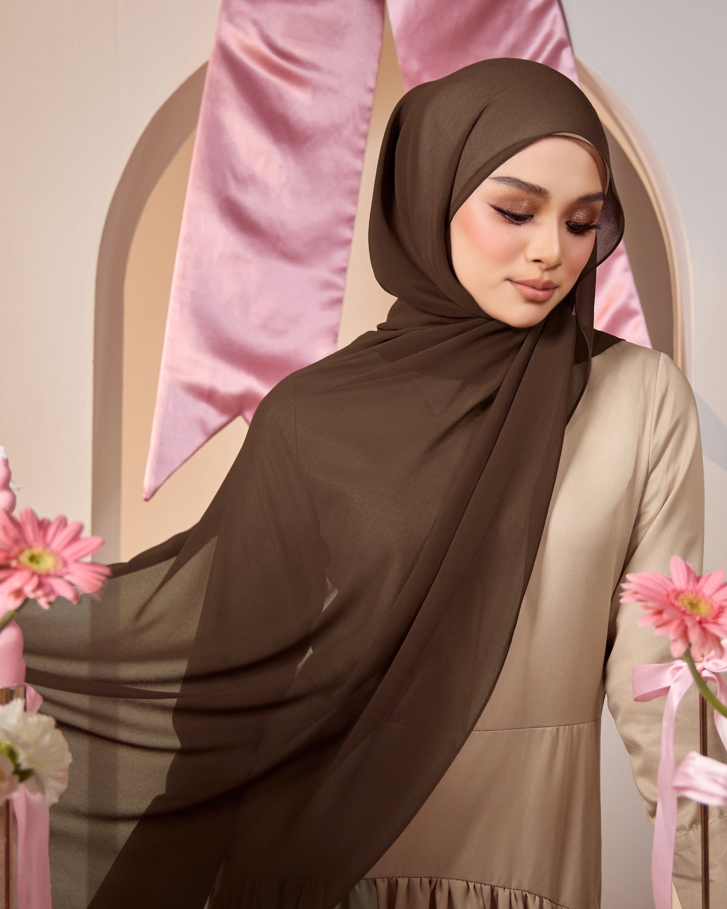 HANA CHIFFON SHAWL (COCO)