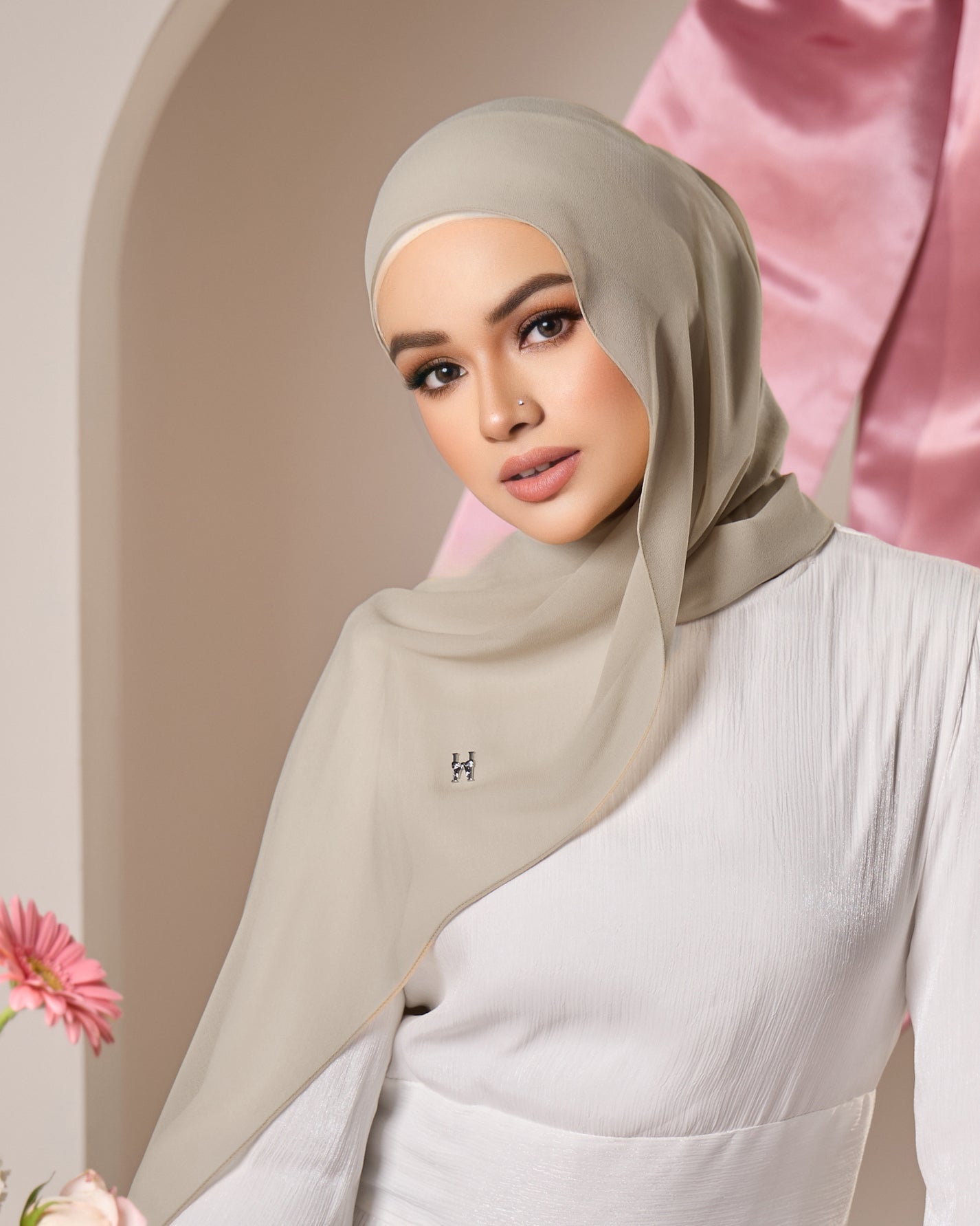 HANA CHIFFON SHAWL (HAZEL)