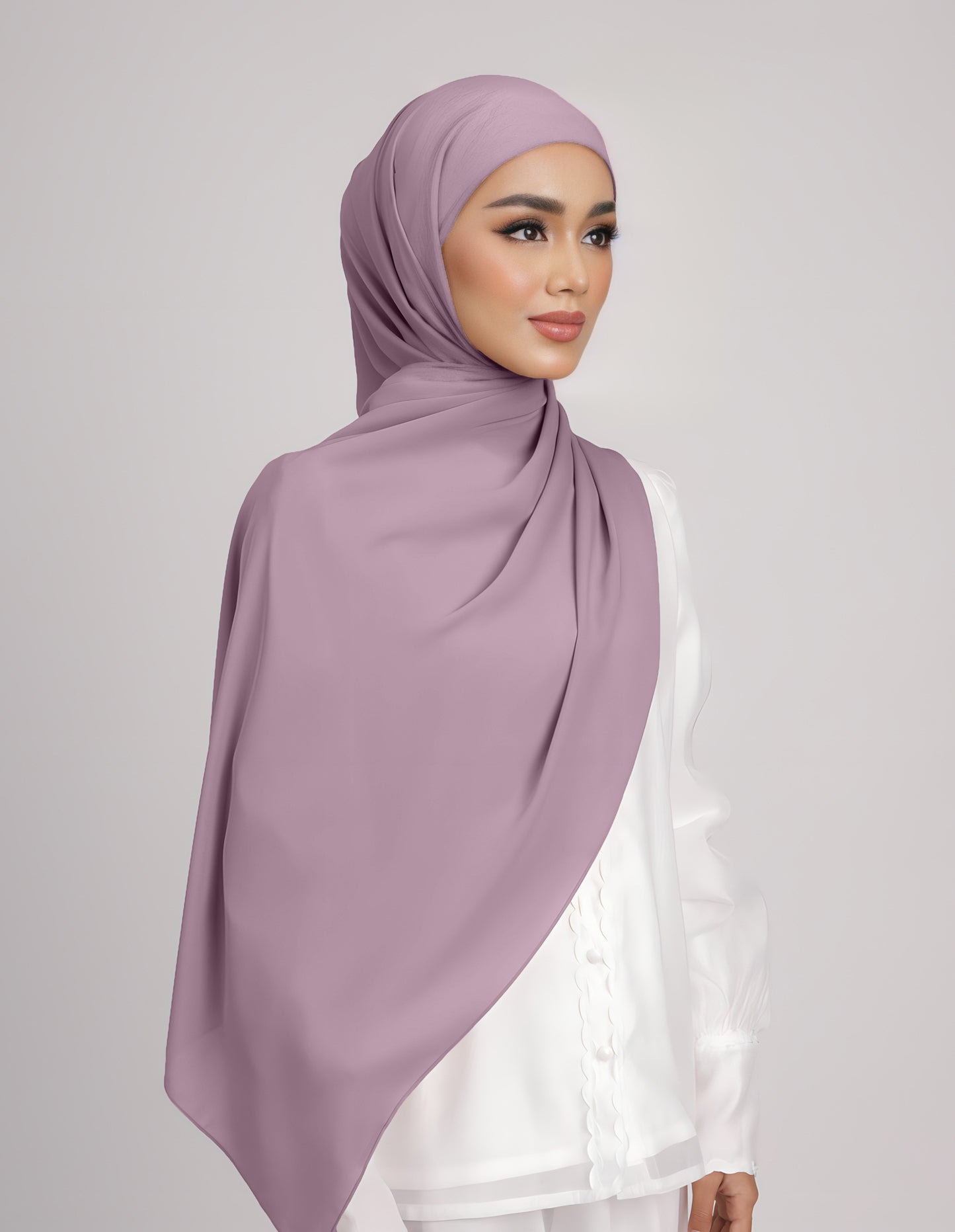 SAERA SHAWL TIEBACK (DUSTY MAUVE)