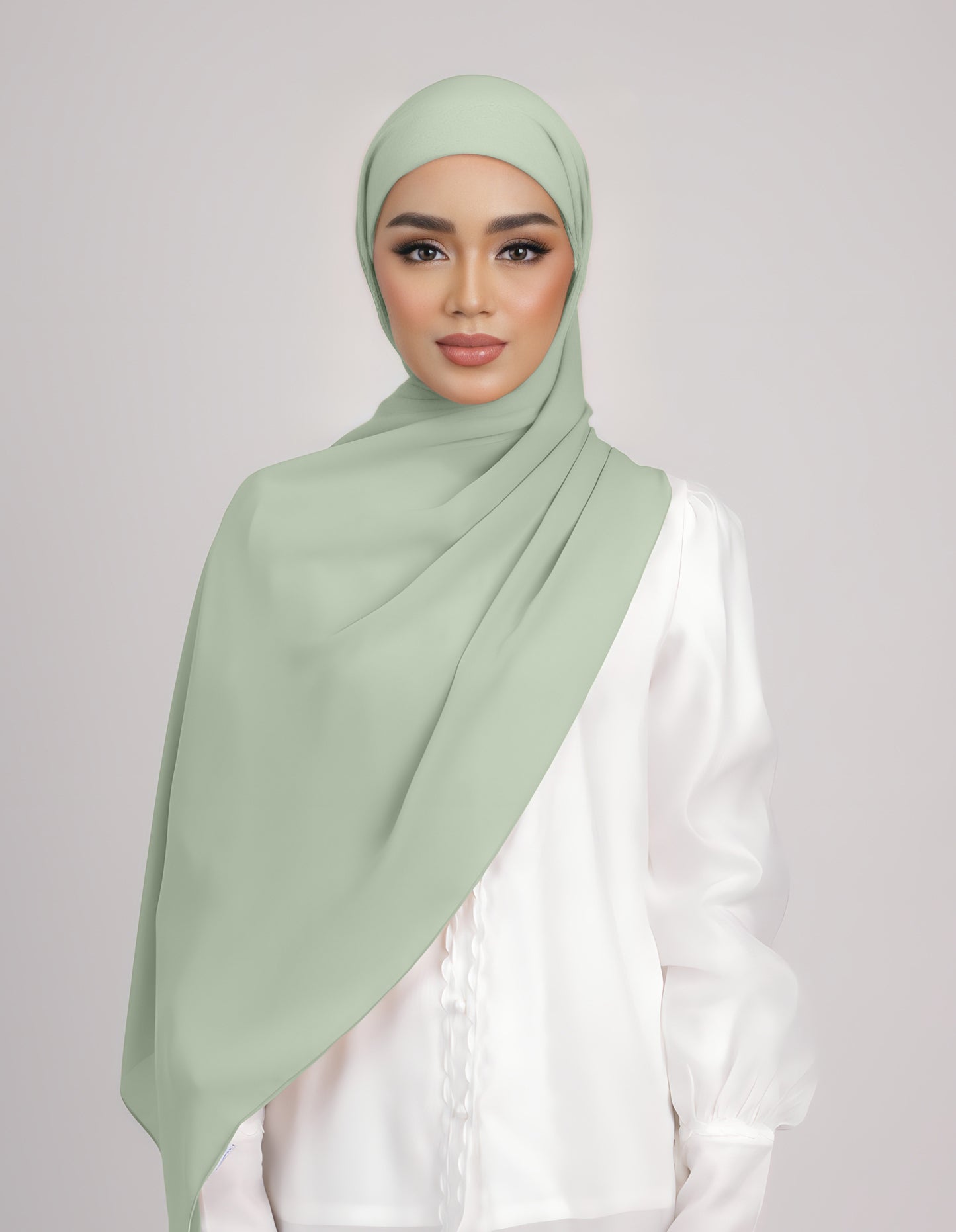SAERA SHAWL TIEBACK (GREEN TEA)