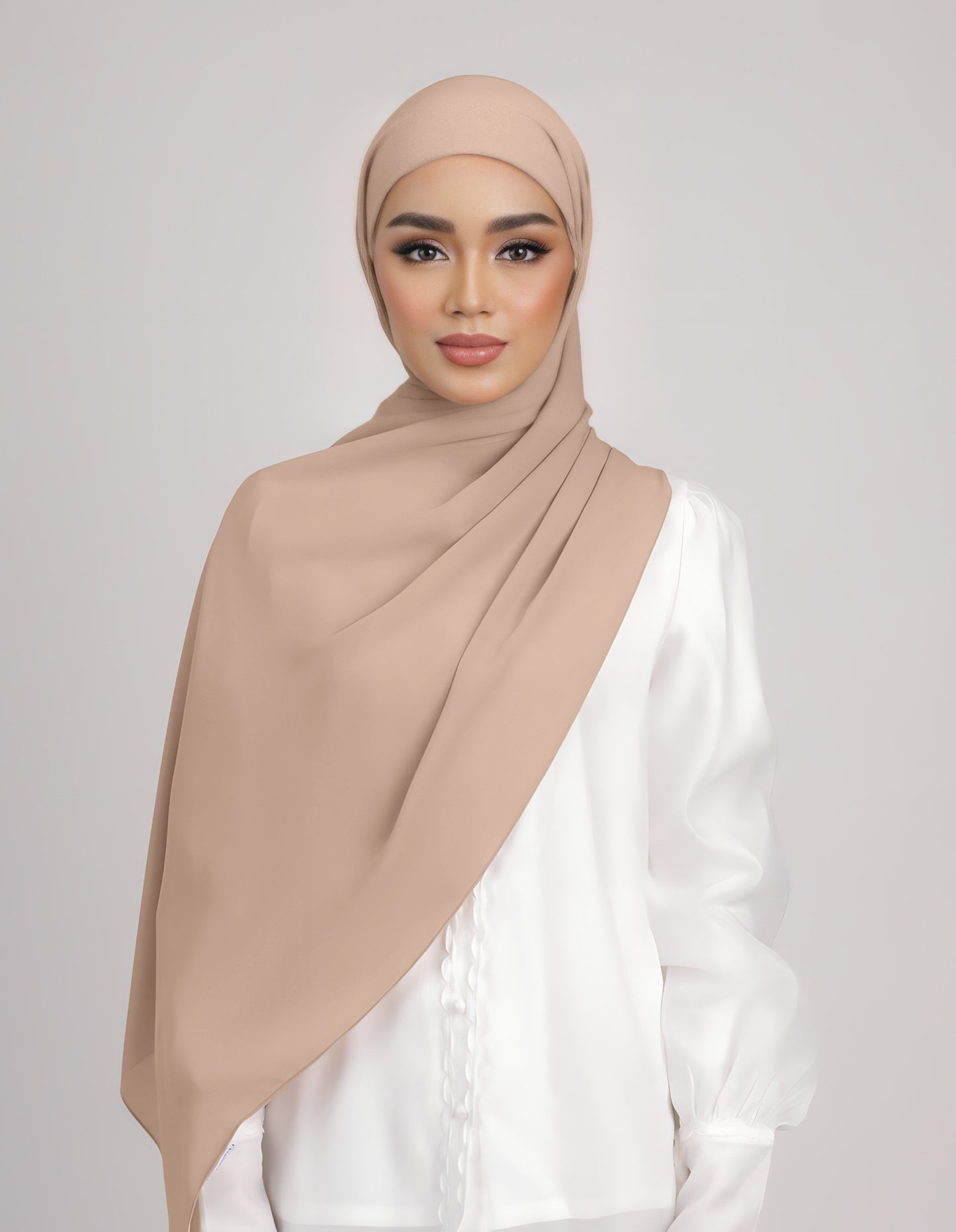 SAERA SHAWL TIEBACK (LIGHT BROWN)