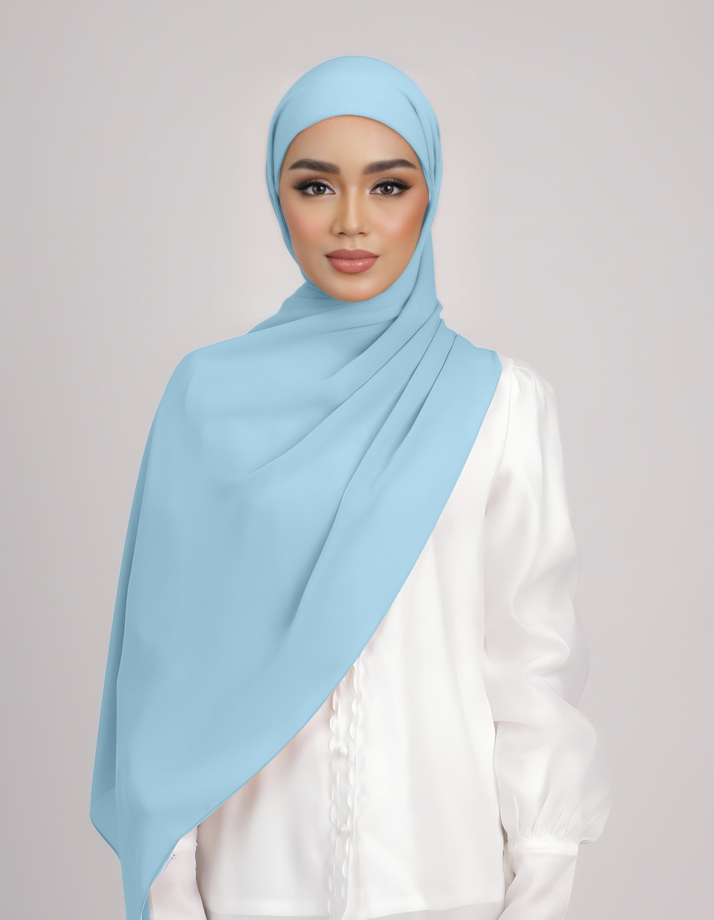 SAERA SHAWL TIEBACK (POWDER BLUE)