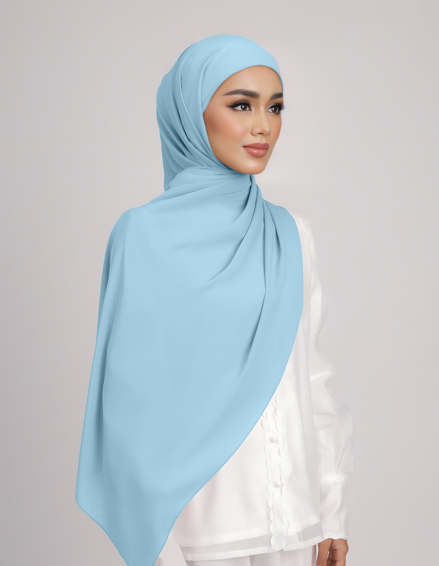 SAERA SHAWL TIEBACK (POWDER BLUE)