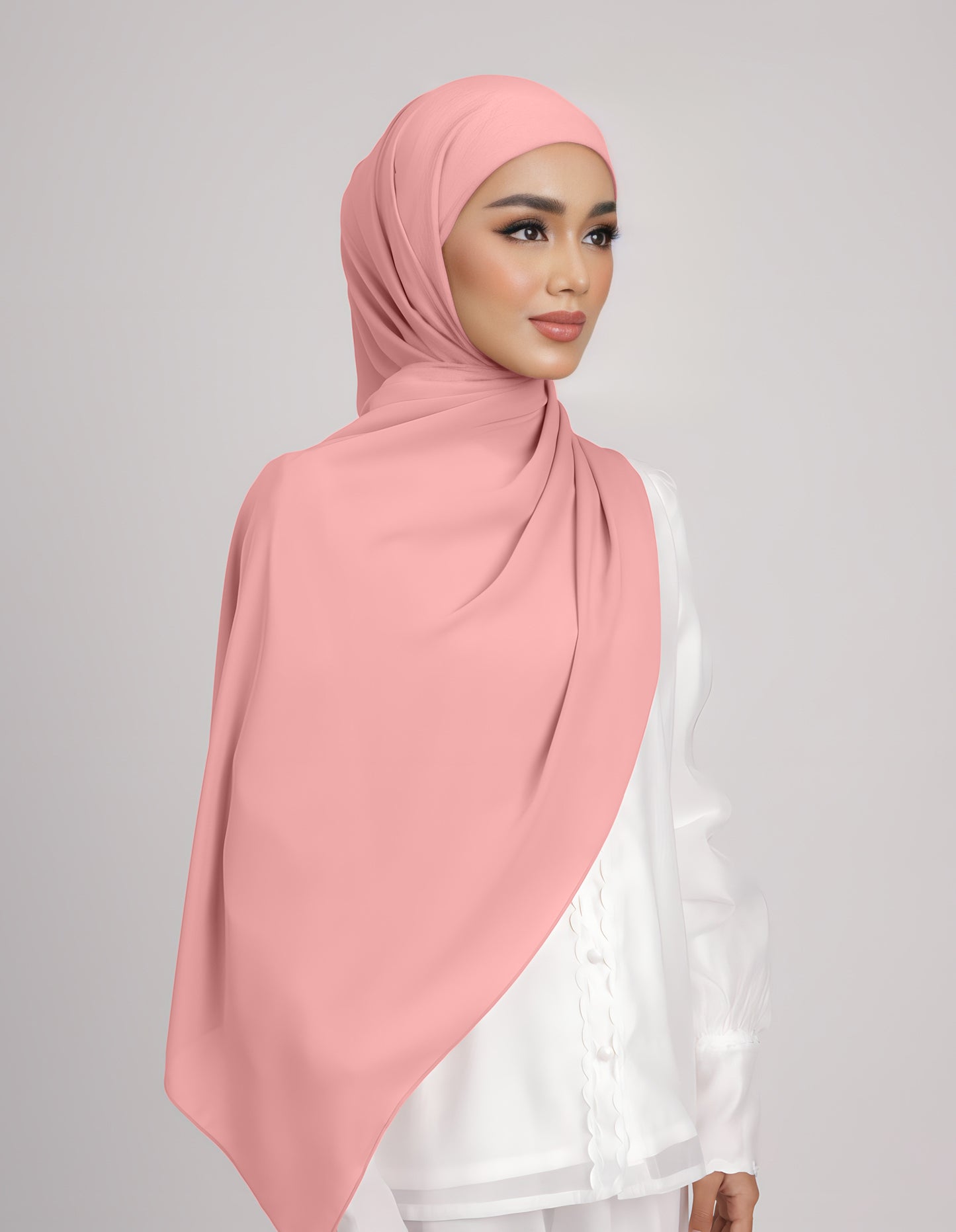 SAERA SHAWL TIEBACK (SALMON)