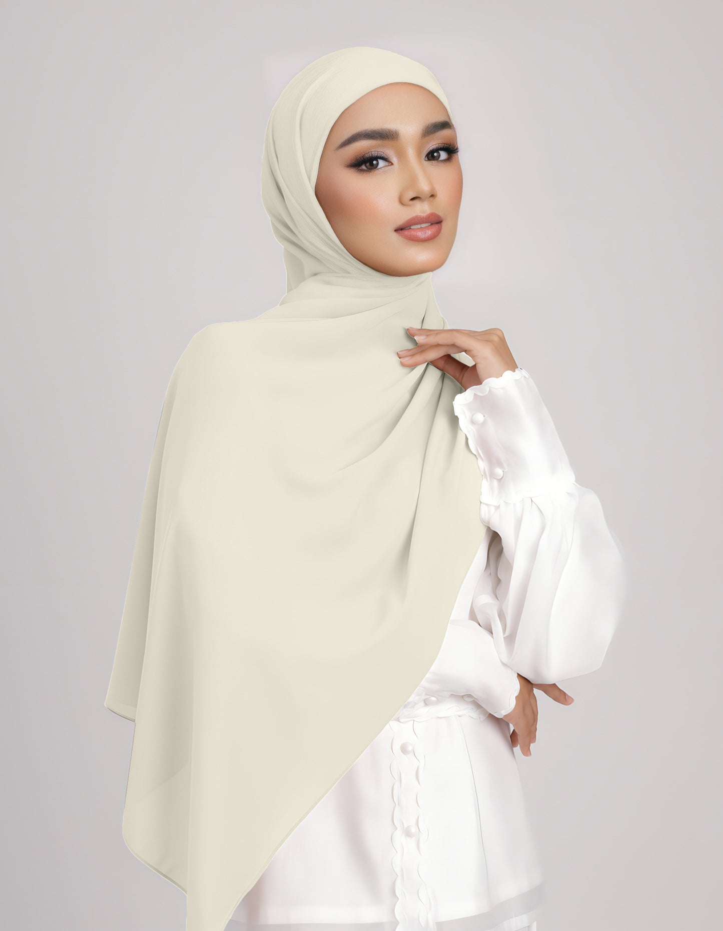 SAERA SHAWL TIEBACK (SOFT YELLOW)