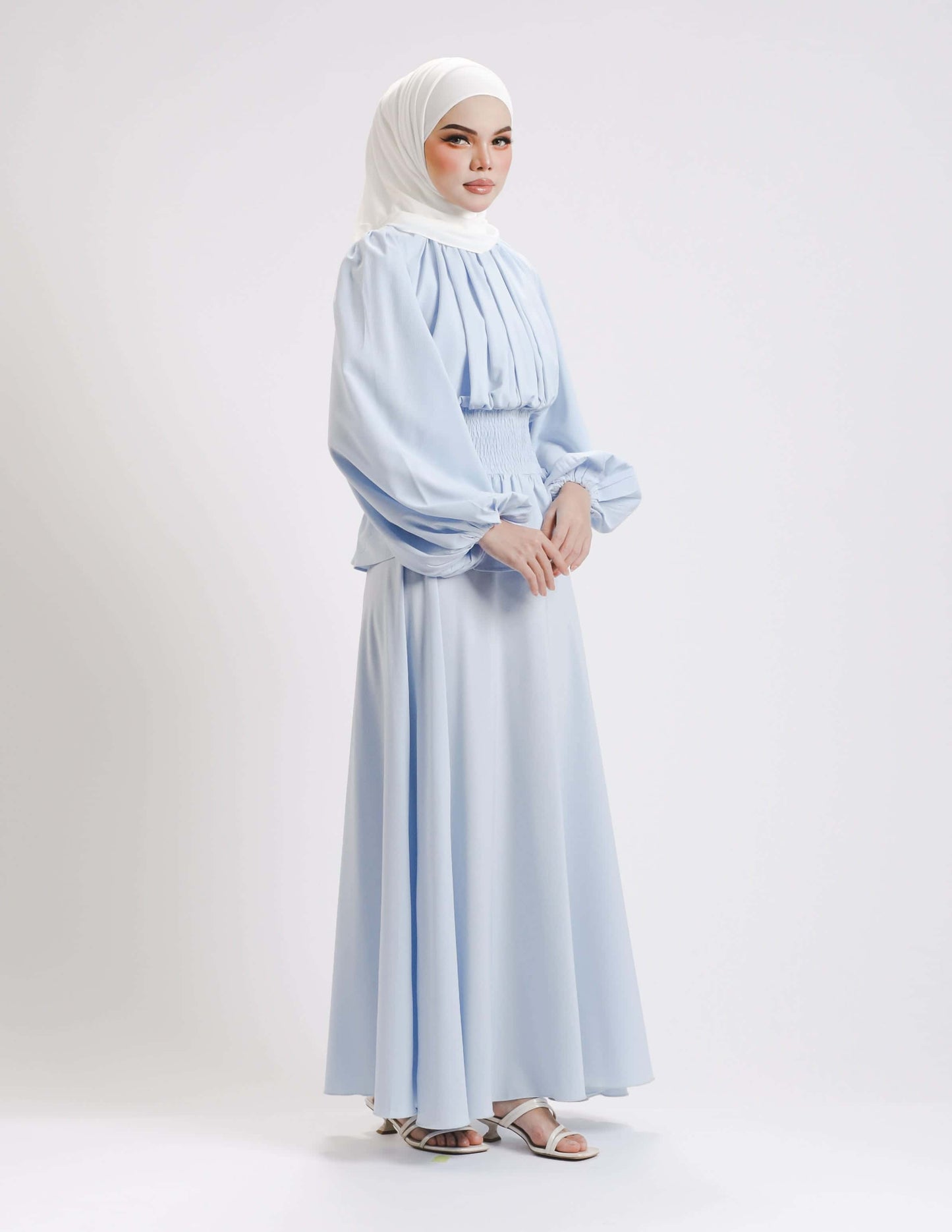 SIERRA DRESS - LONG (BABY BLUE)