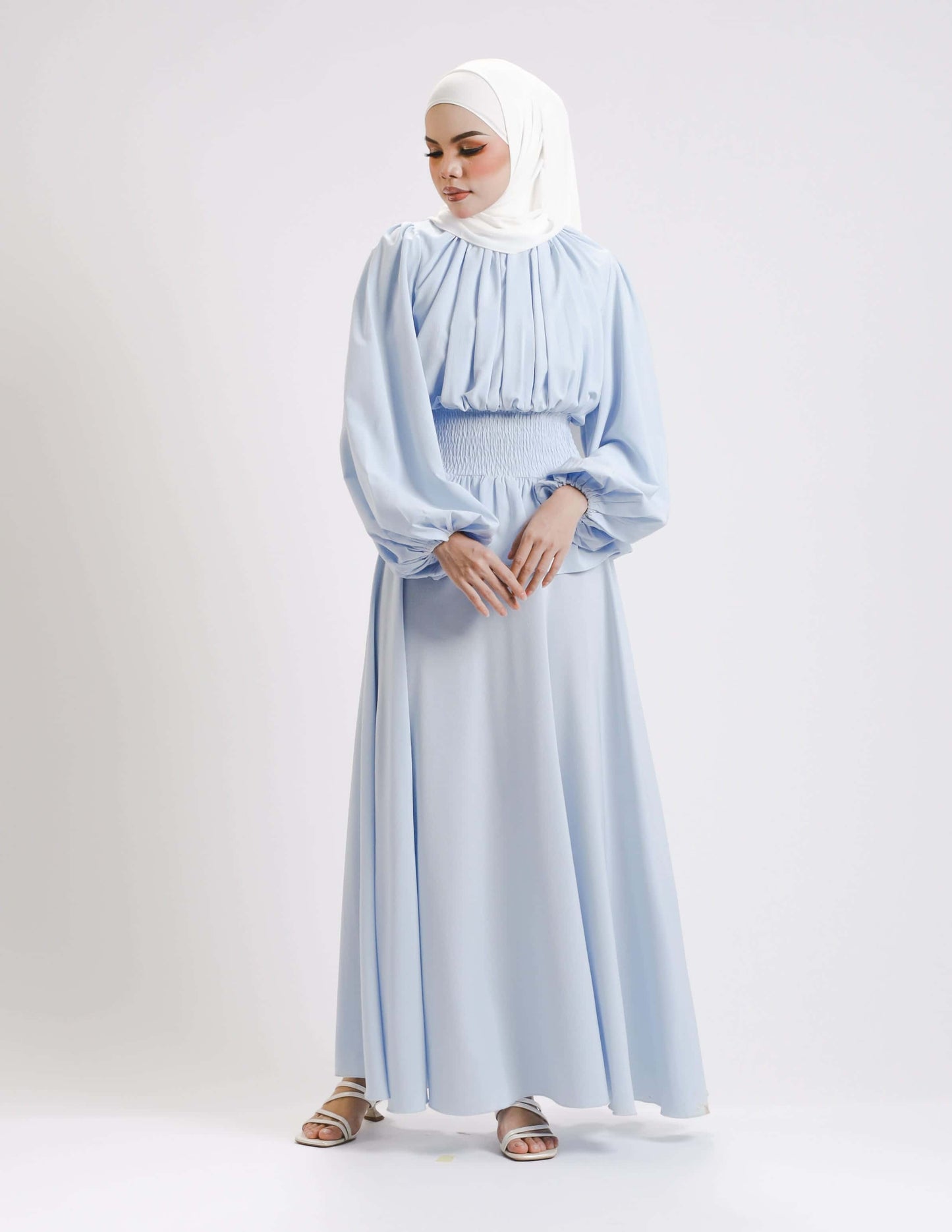 SIERRA DRESS - LONG (BABY BLUE)