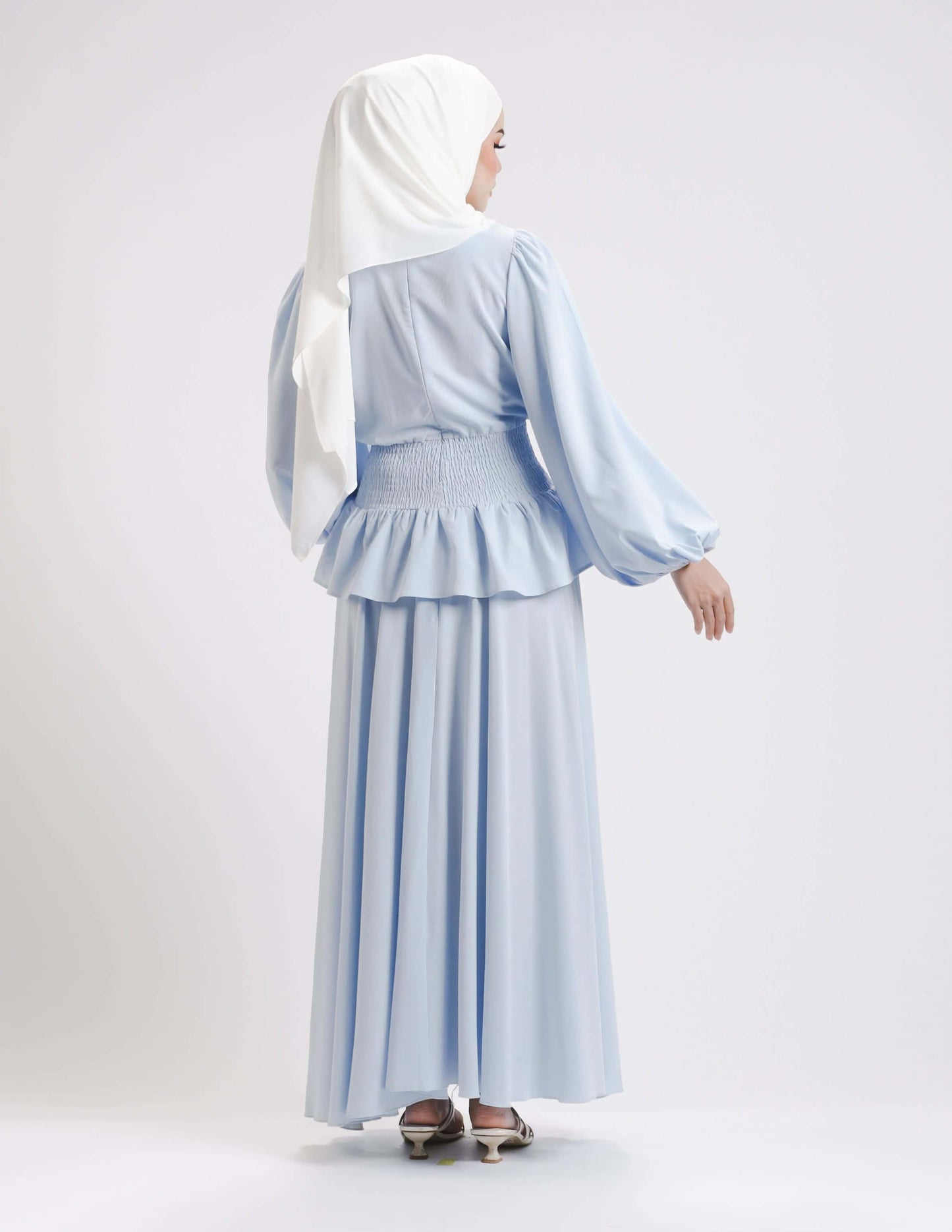 SIERRA DRESS - LONG (BABY BLUE)