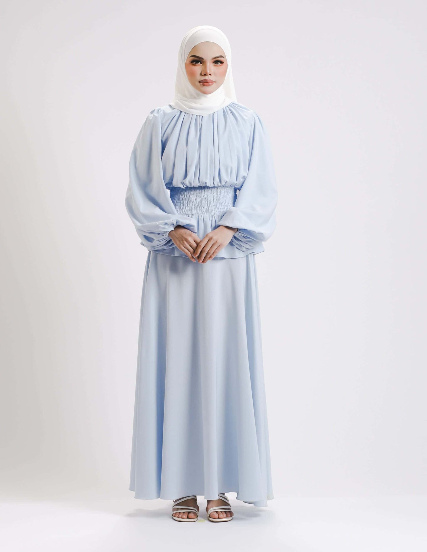 SIERRA DRESS - LONG (BABY BLUE)