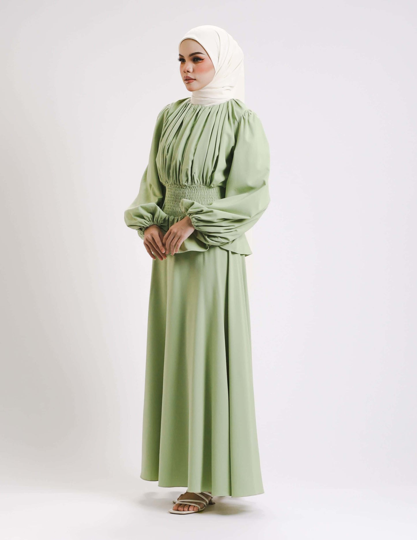 SIERRA DRESS - PETITE (LIGHT GREEN)