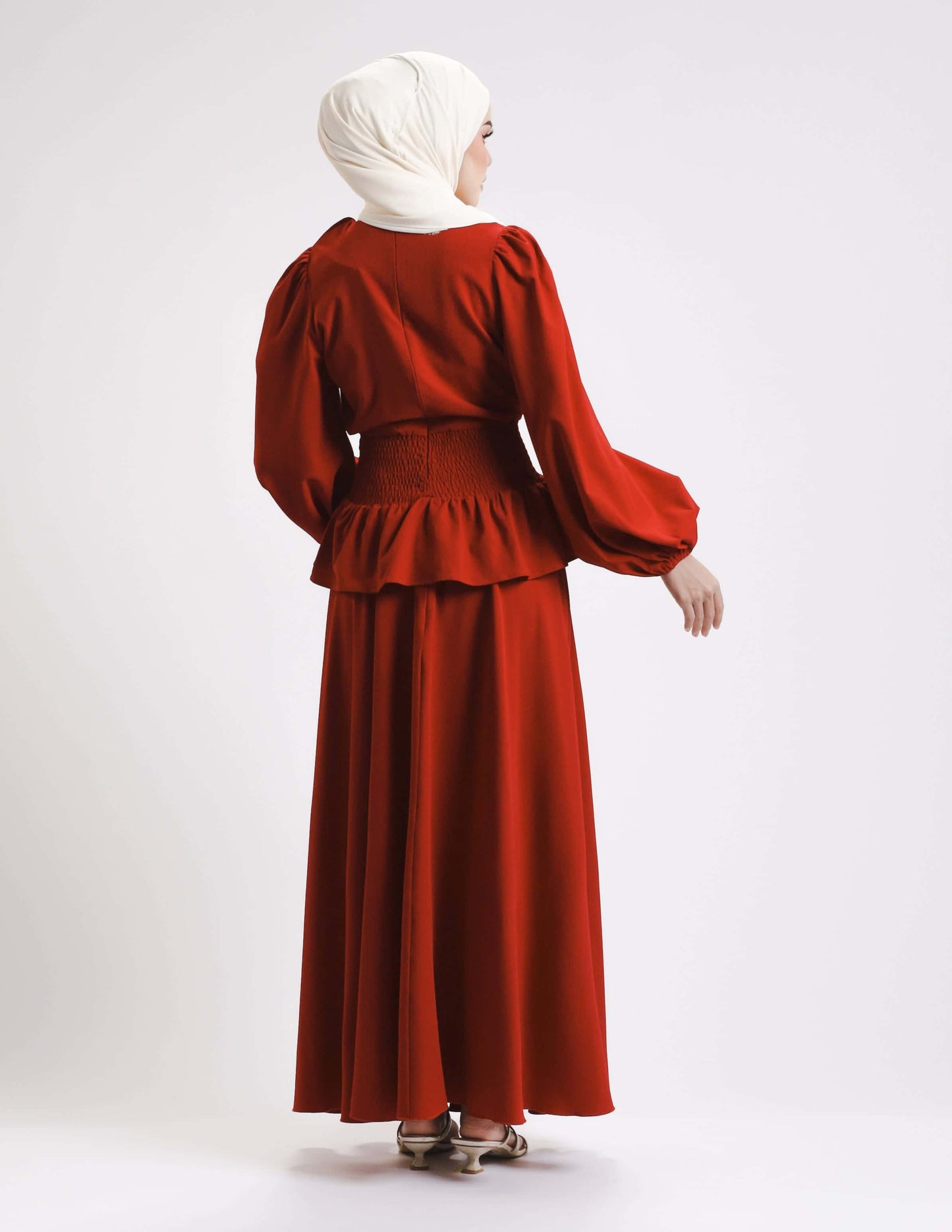 SIERRA DRESS - LONG (RED CHERRY)