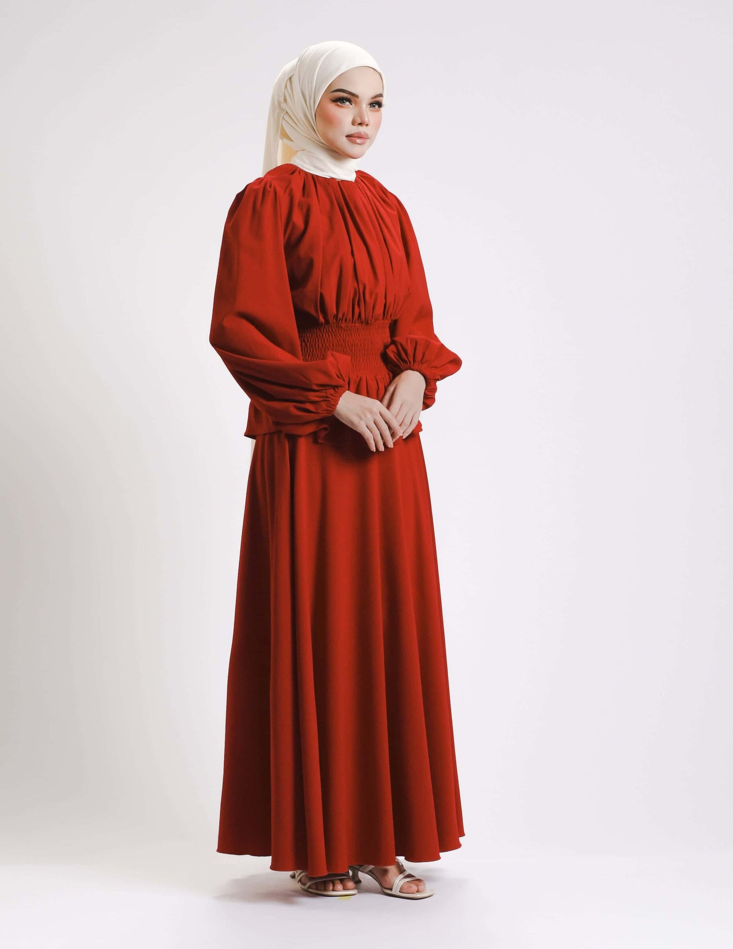 SIERRA DRESS - LONG (RED CHERRY)