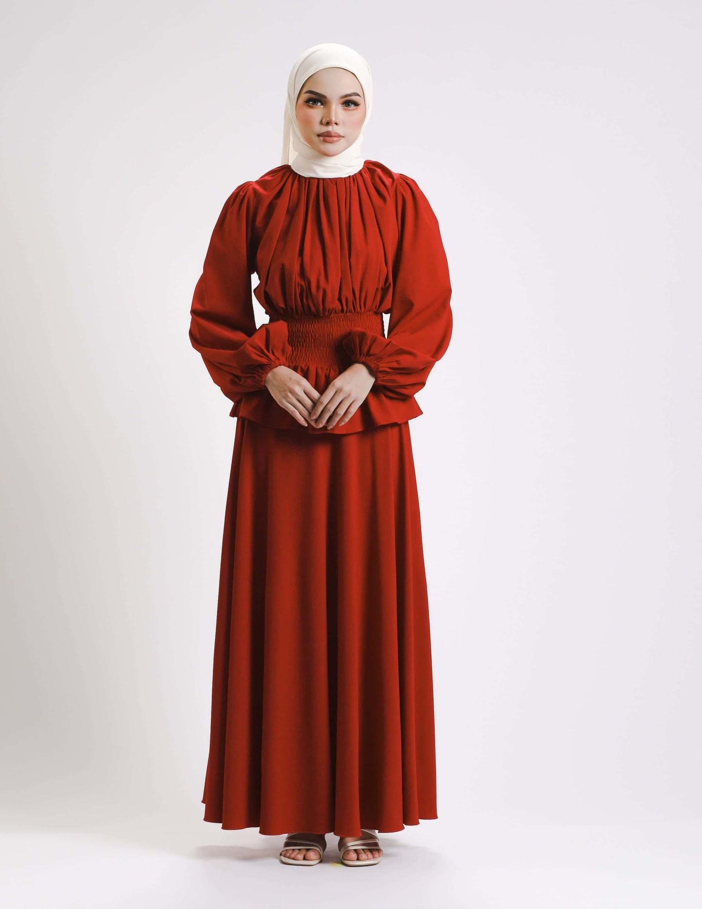 SIERRA DRESS - LONG (RED CHERRY)