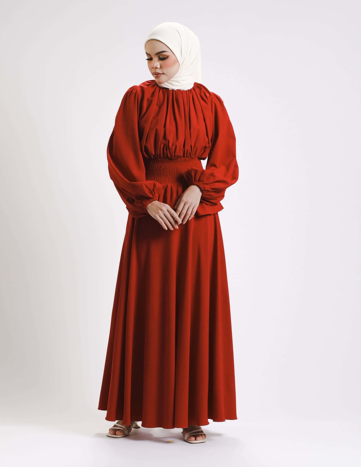 SIERRA DRESS - LONG (RED CHERRY)