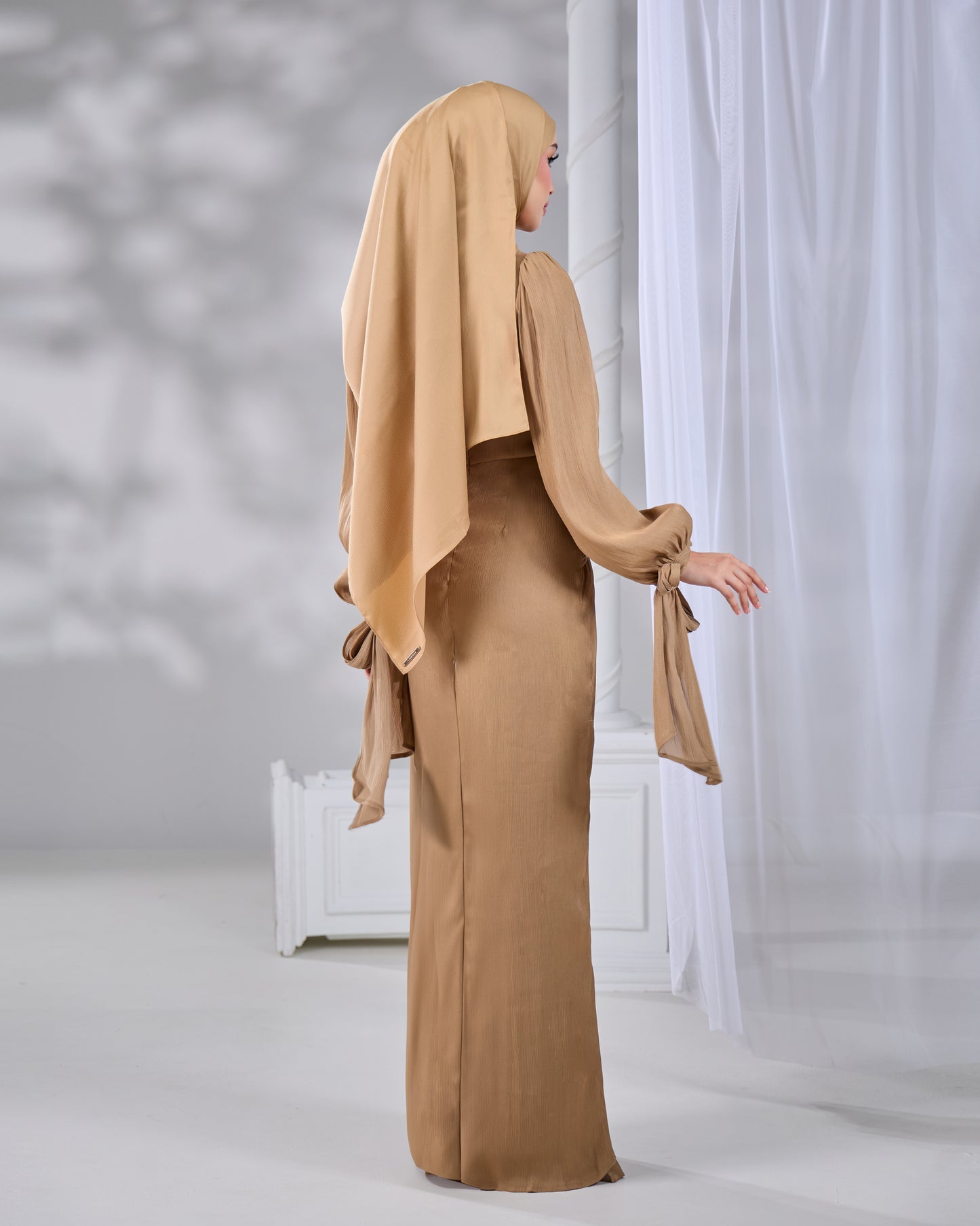 MAHRA DRESS (KHAKI)