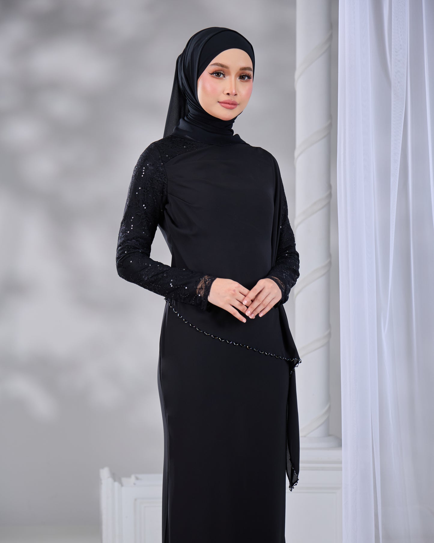 NADENE DRESS (BLACK)