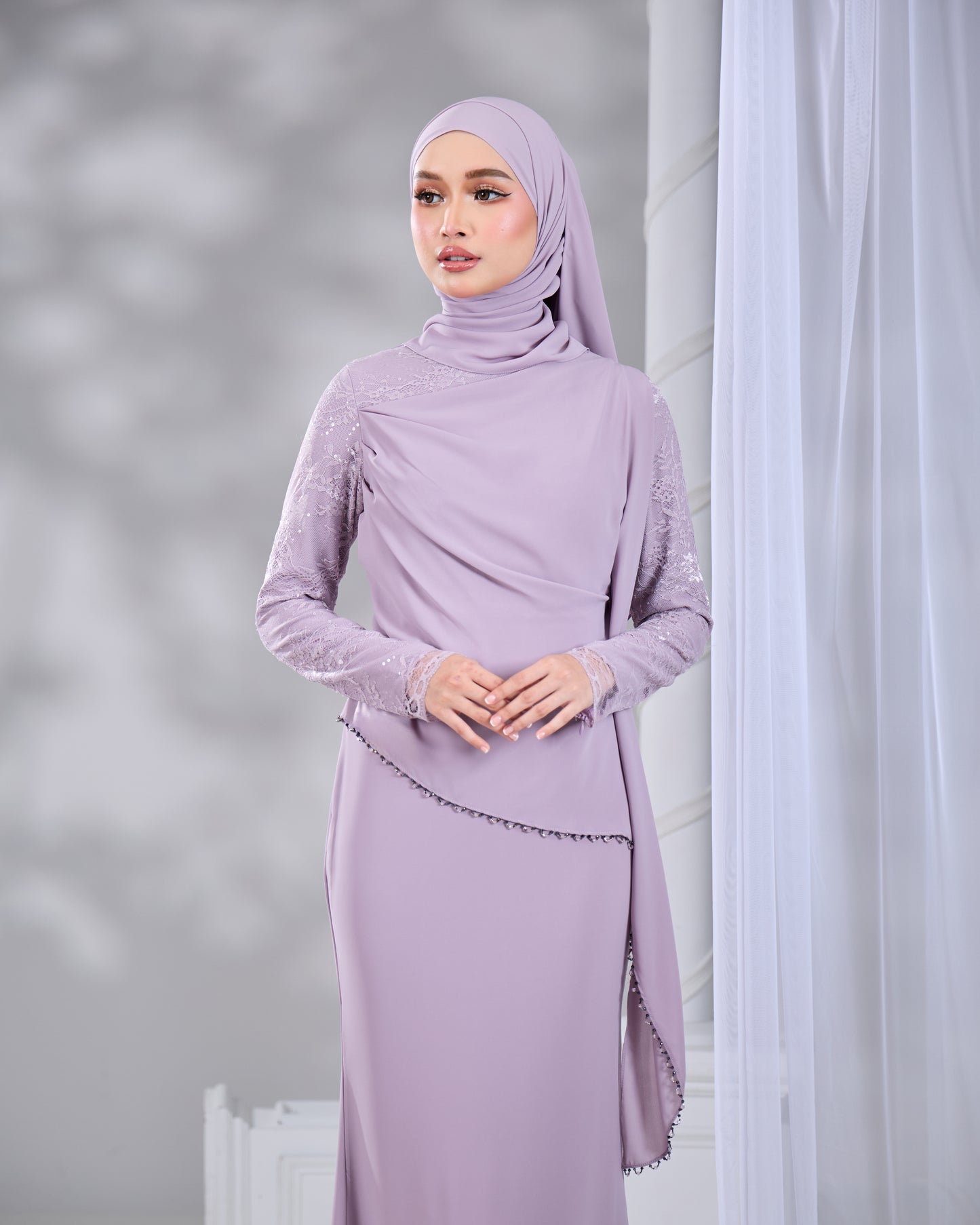 NADENE DRESS (LAVENDER)
