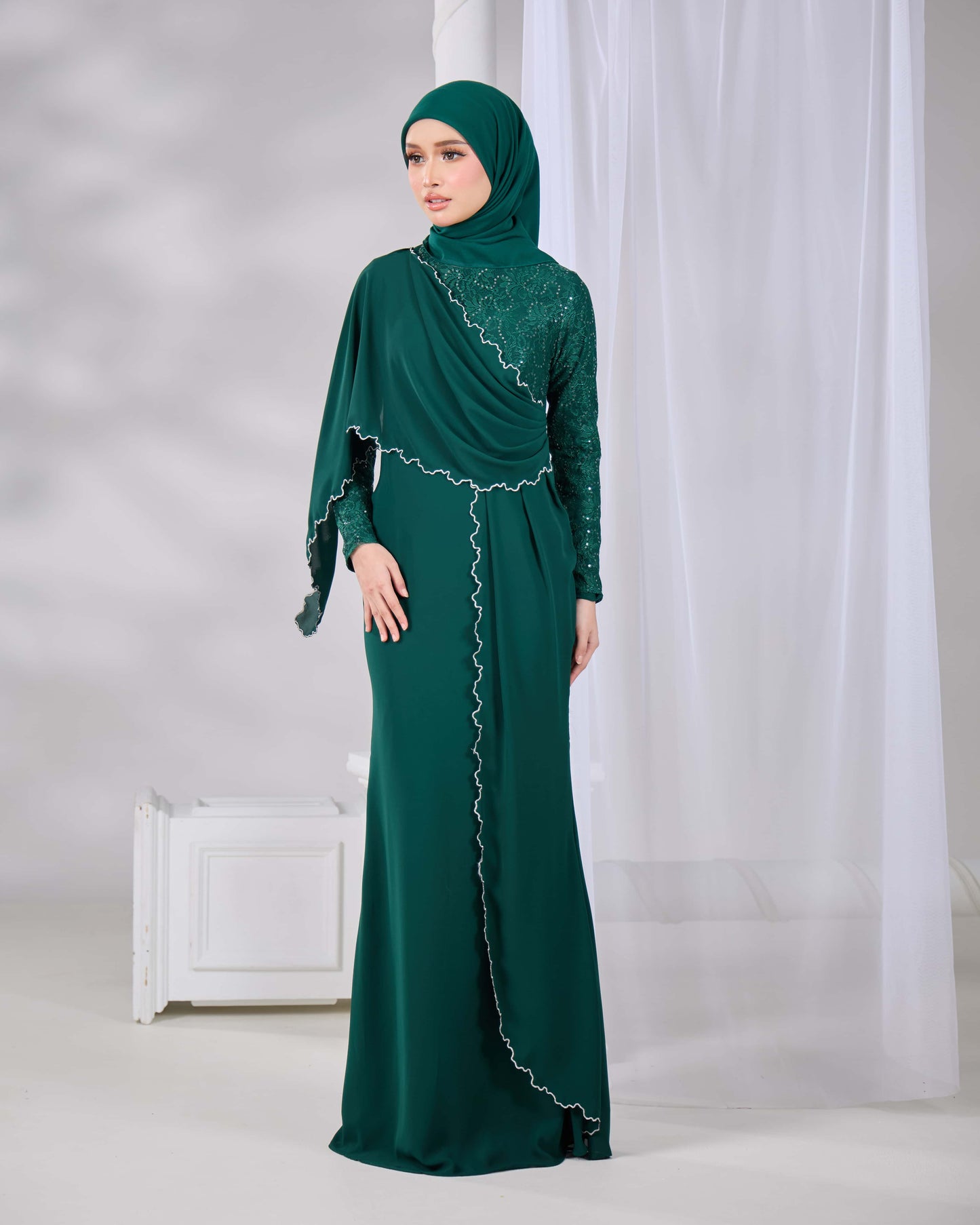MINOR DEFECT ALAIA DRESS (EMERALD GREEN)