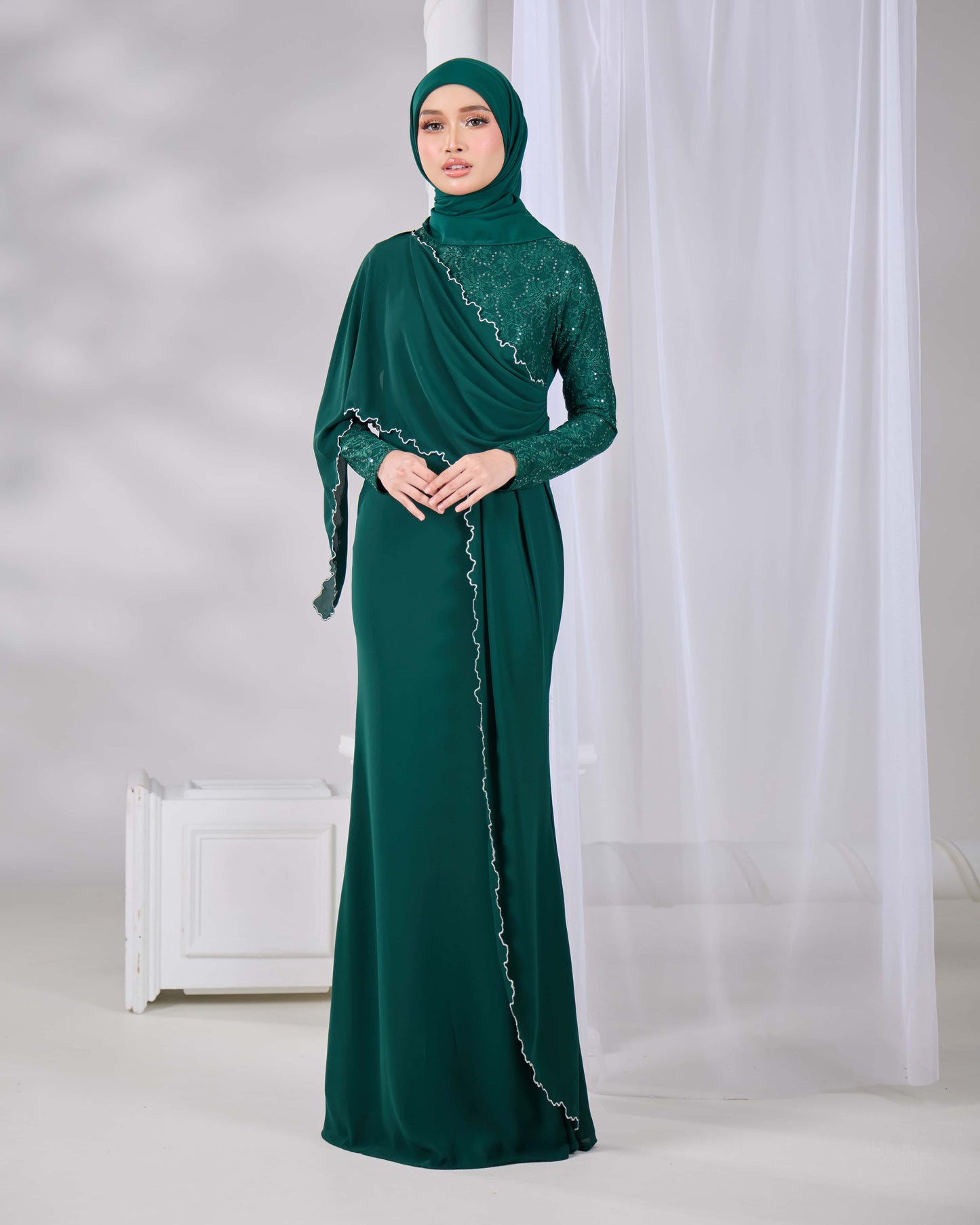 MINOR DEFECT ALAIA DRESS (EMERALD GREEN)