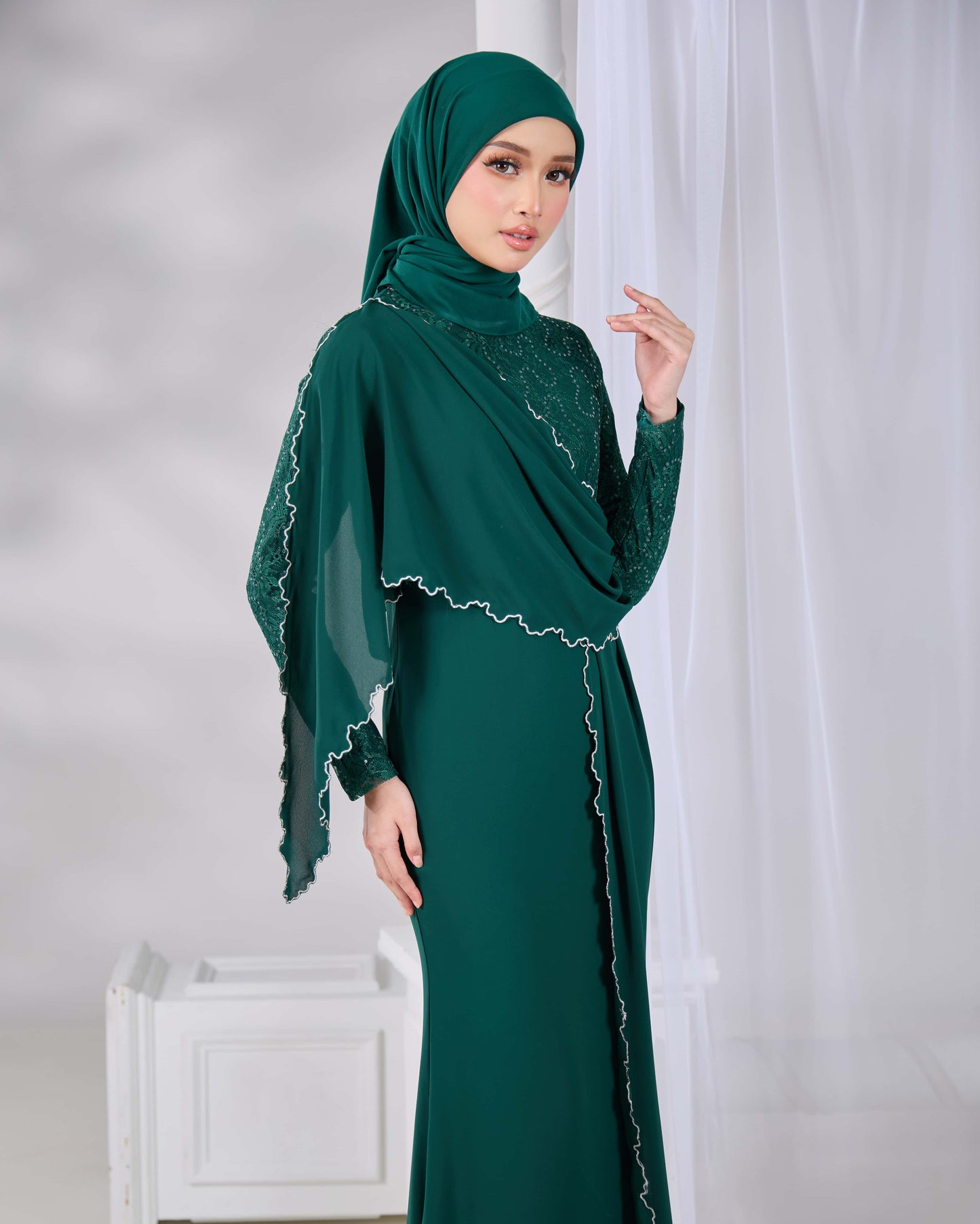 MINOR DEFECT ALAIA DRESS (EMERALD GREEN)