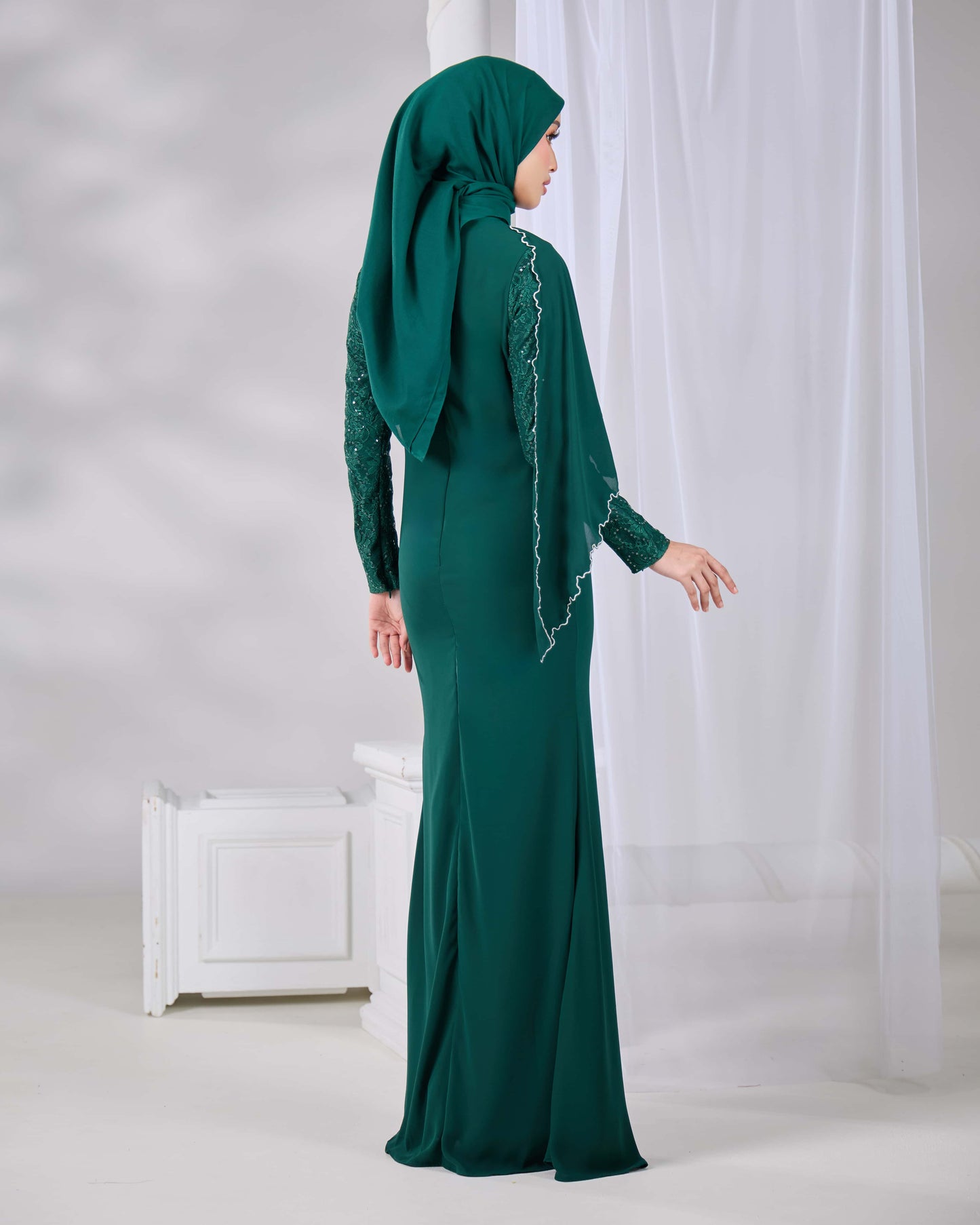 MINOR DEFECT ALAIA DRESS (EMERALD GREEN)