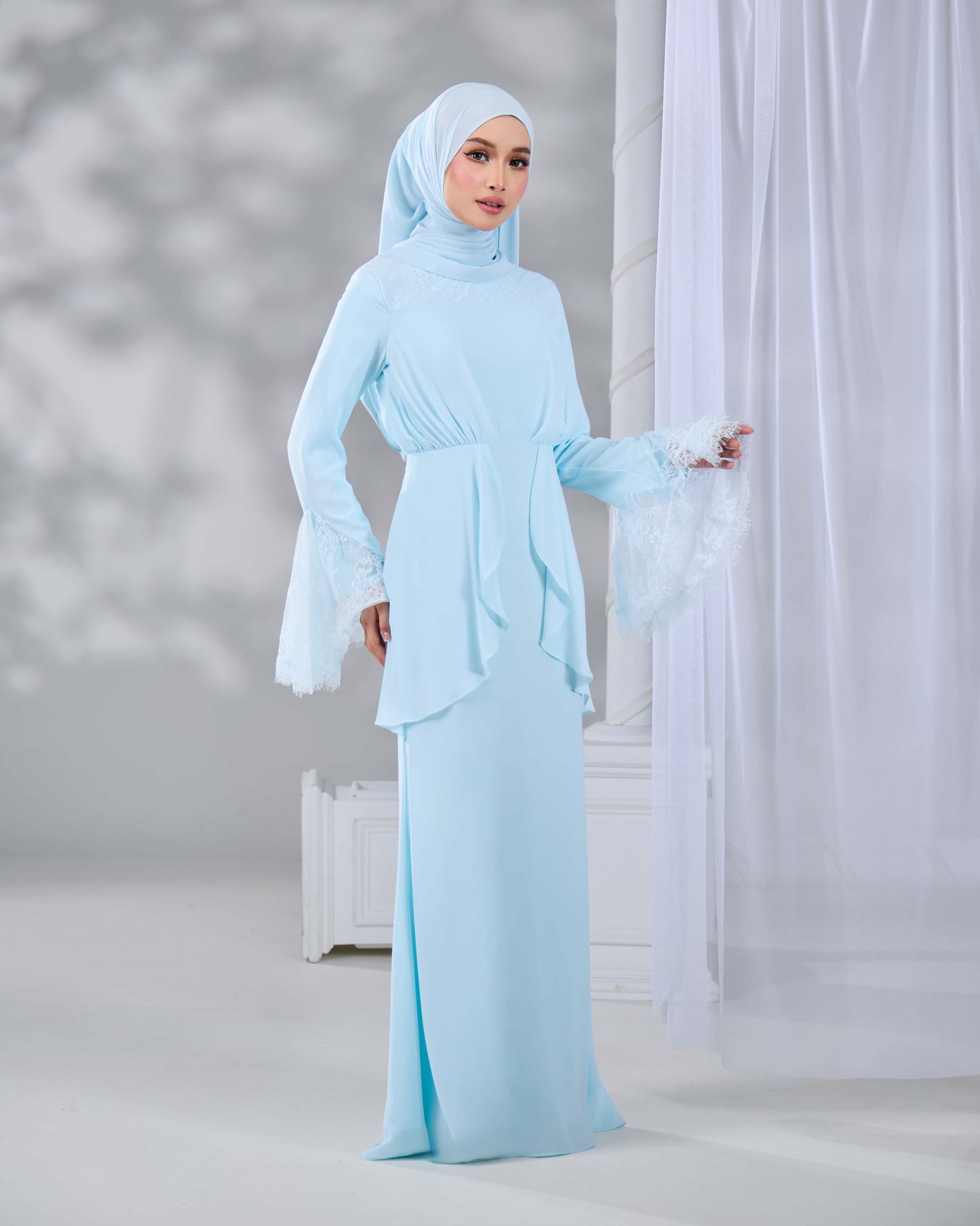 MINOR DEFECT HADIYA DRESS (AQUA BLUE)