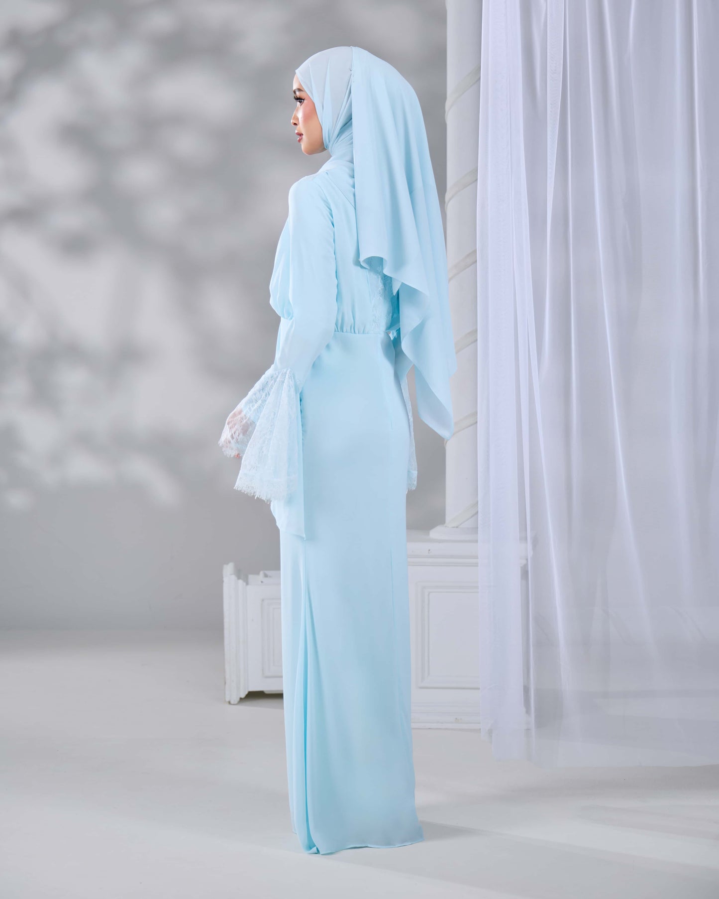 MINOR DEFECT HADIYA DRESS (AQUA BLUE)