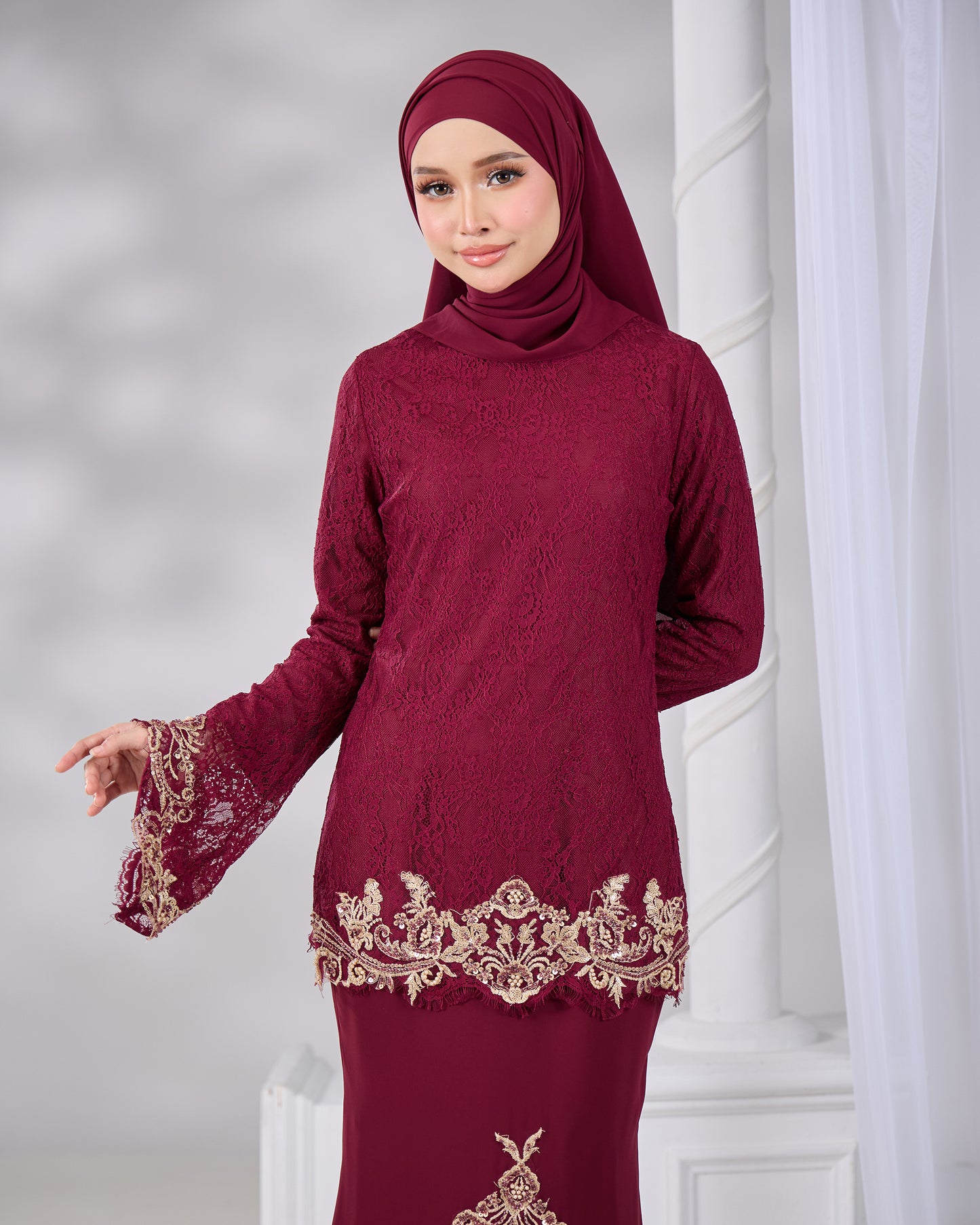 HAYFA KURUNG (BURGUNDY)