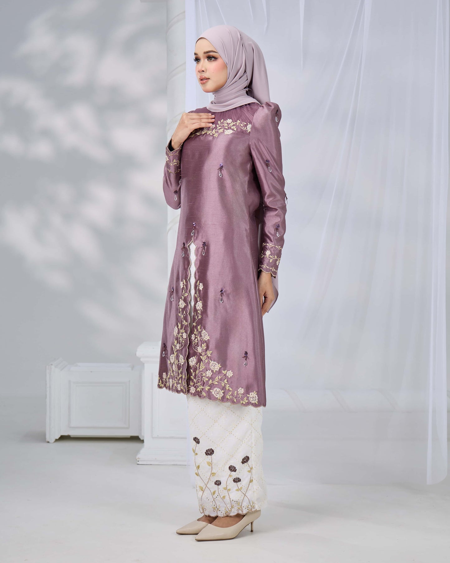 MINOR DEFECT NADRA KURUNG (DARK MAUVE)