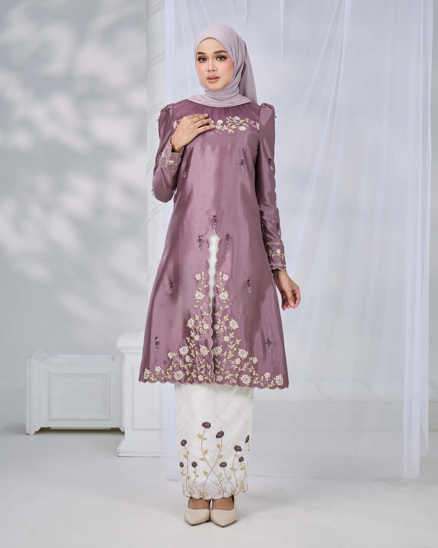 MINOR DEFECT NADRA KURUNG (DARK MAUVE)