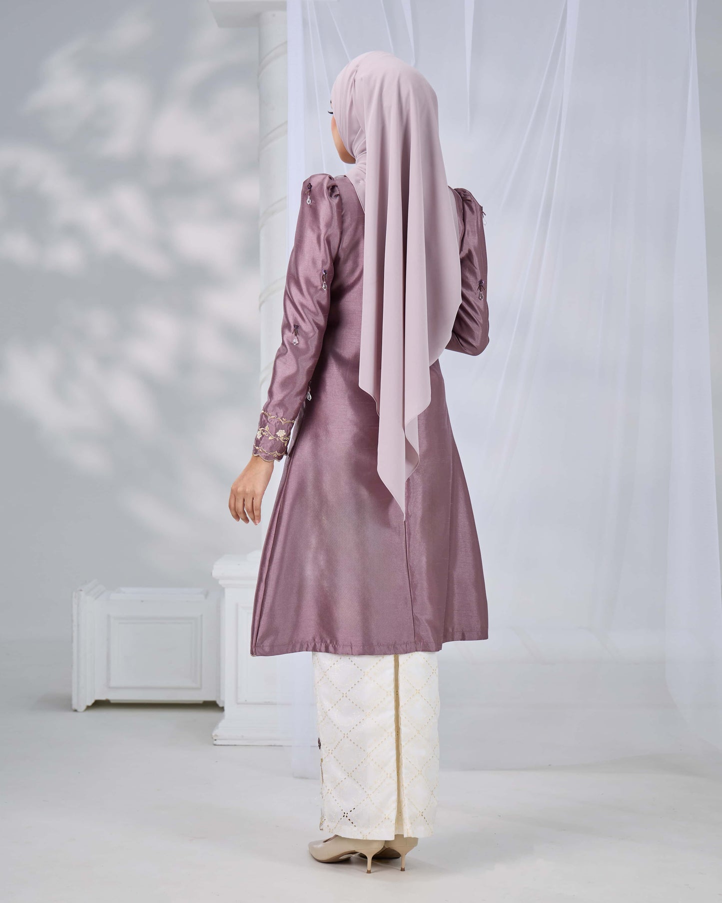 MINOR DEFECT NADRA KURUNG (DARK MAUVE)