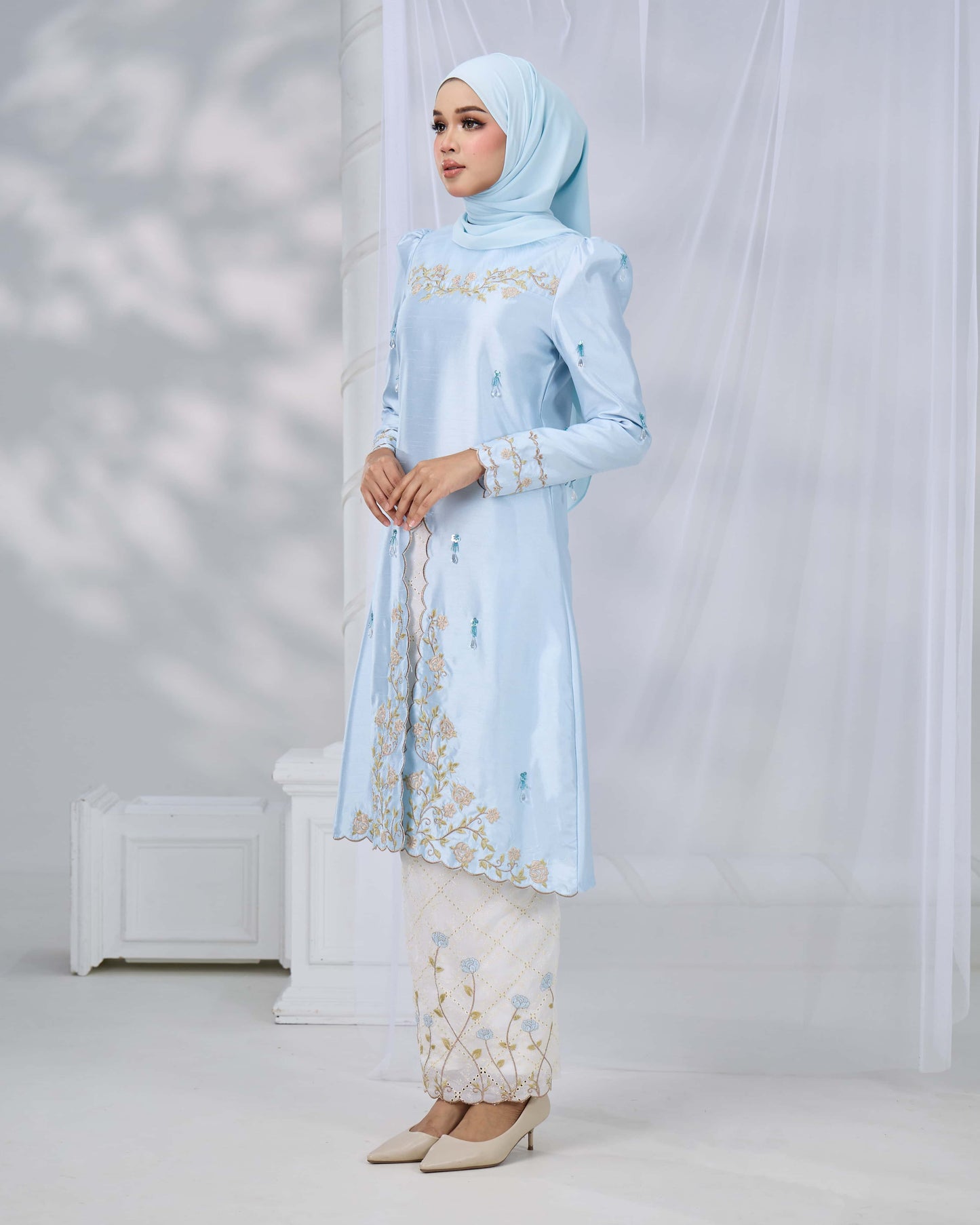 MINOR DEFECT NADRA KURUNG (BABY BLUE)