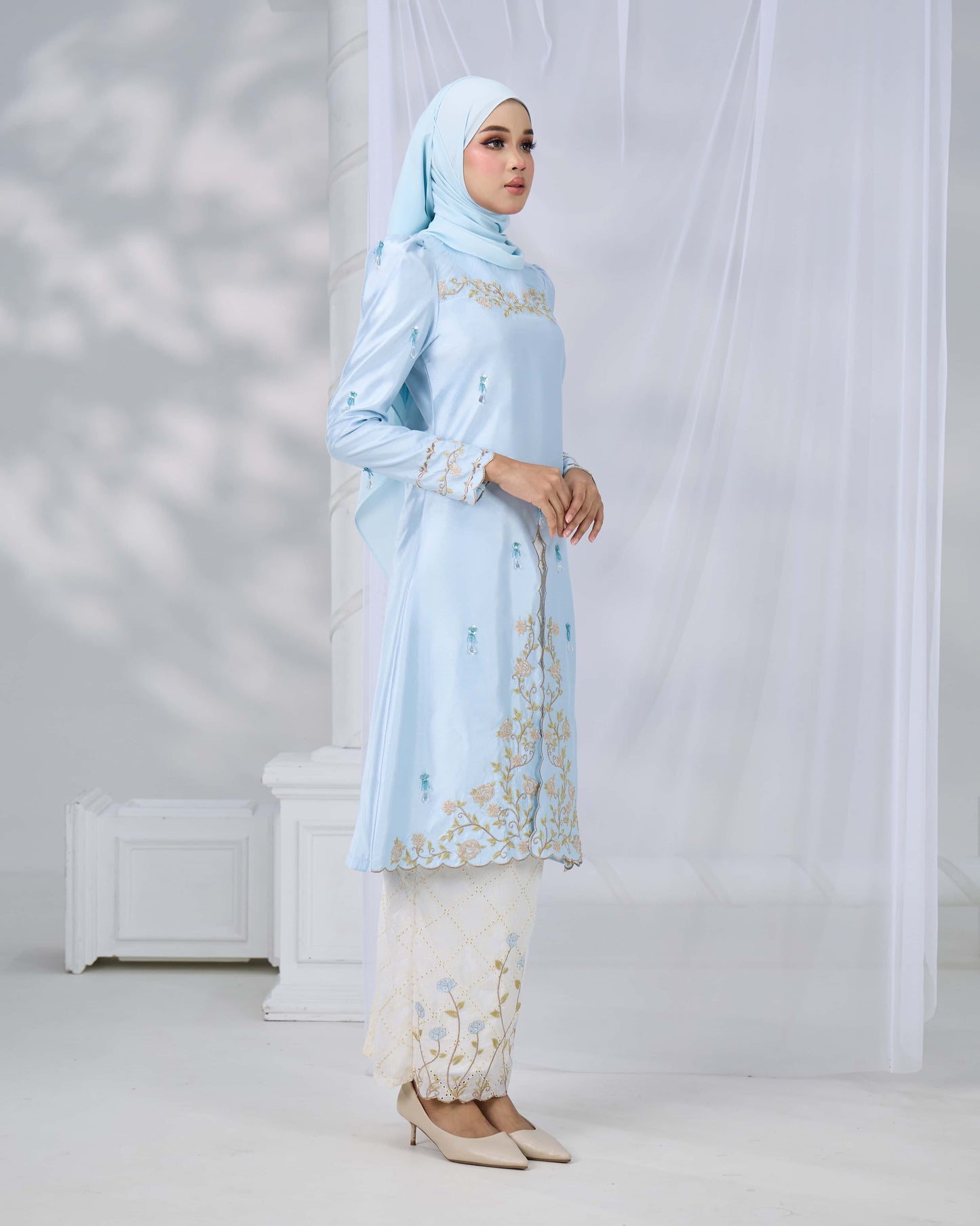 MINOR DEFECT NADRA KURUNG (BABY BLUE)