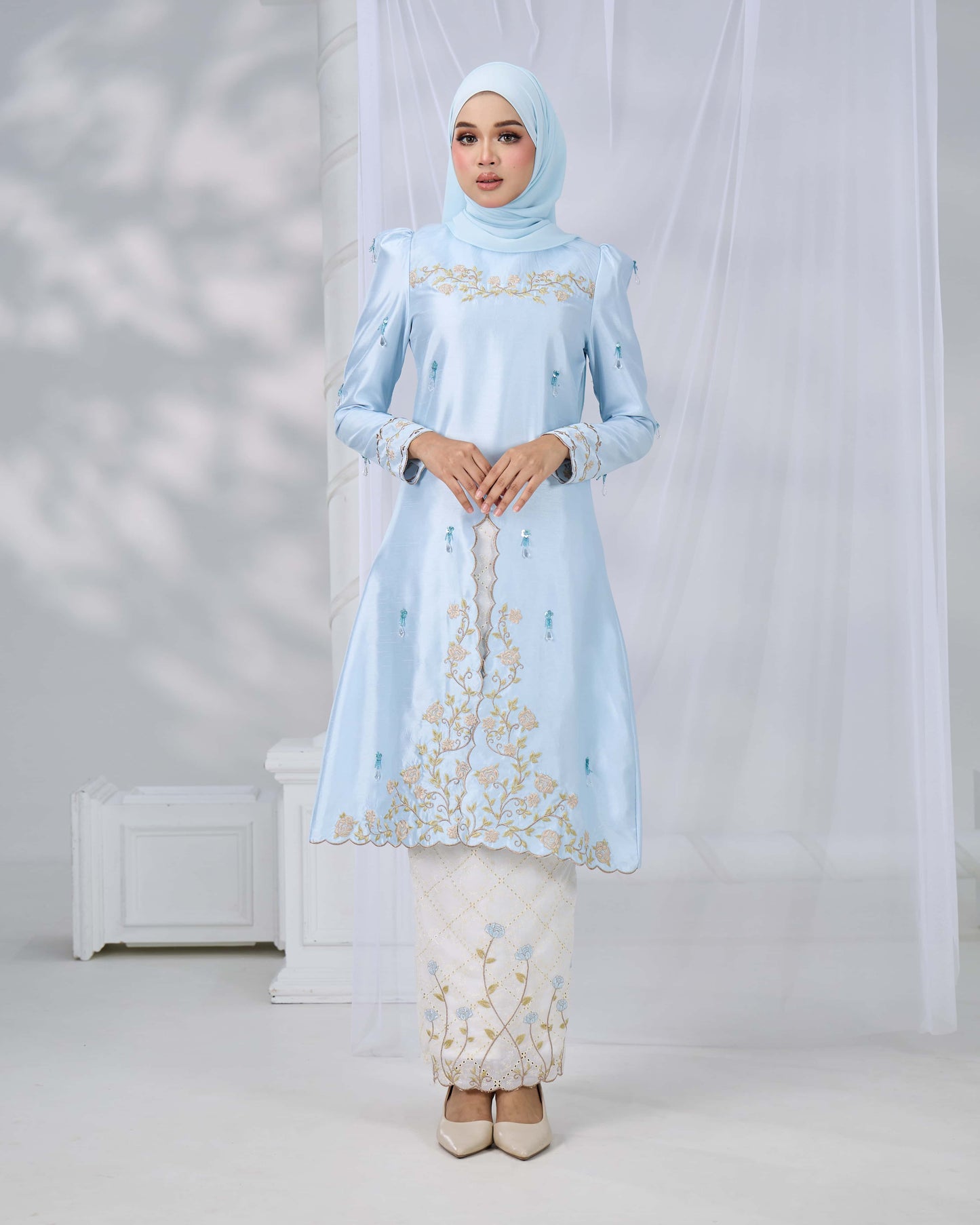 MINOR DEFECT NADRA KURUNG (BABY BLUE)