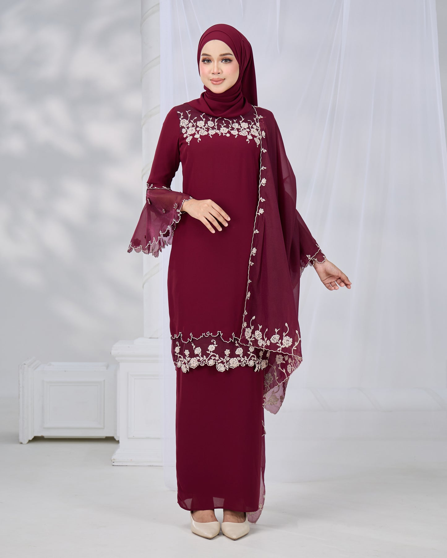 EVARIS SELENDANG (BURGUNDY)