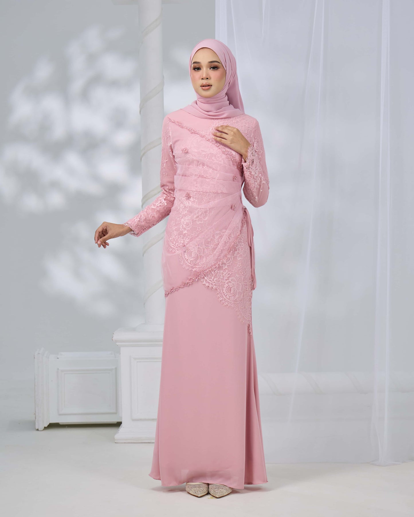 MINOR DEFECT ERISHYA DRESS (DUSTY PINK)