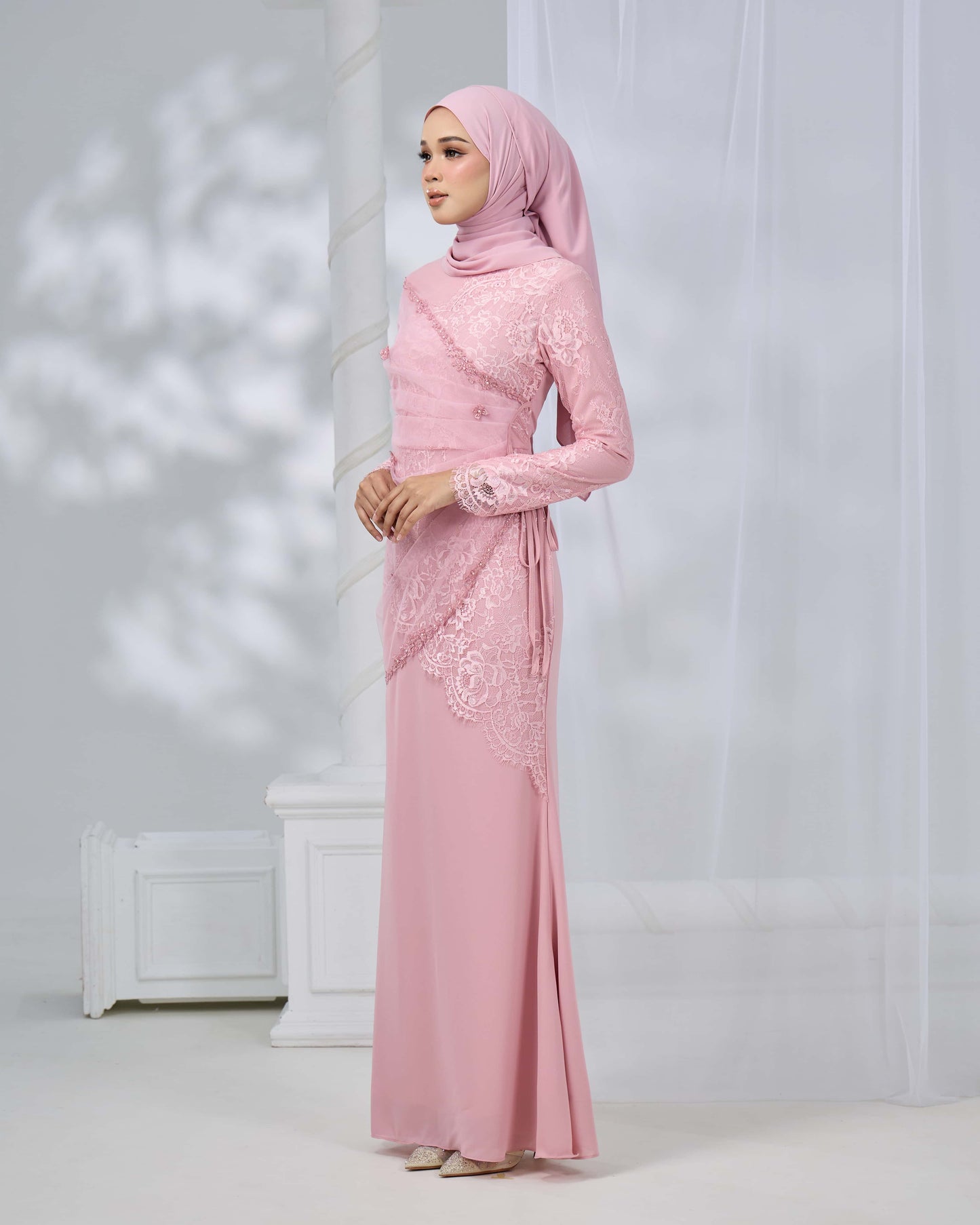 MINOR DEFECT ERISHYA DRESS (DUSTY PINK)
