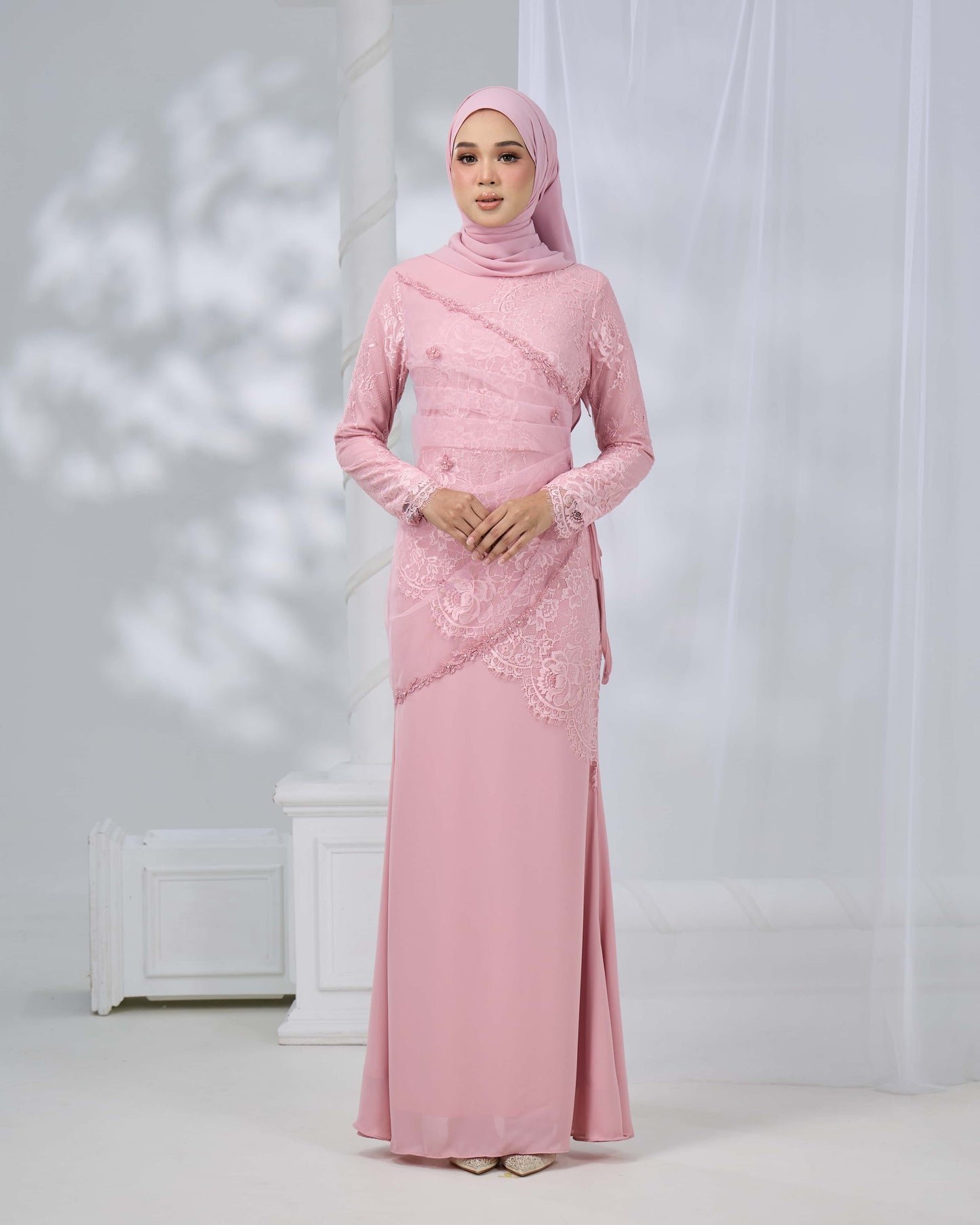 MINOR DEFECT ERISHYA DRESS (DUSTY PINK)