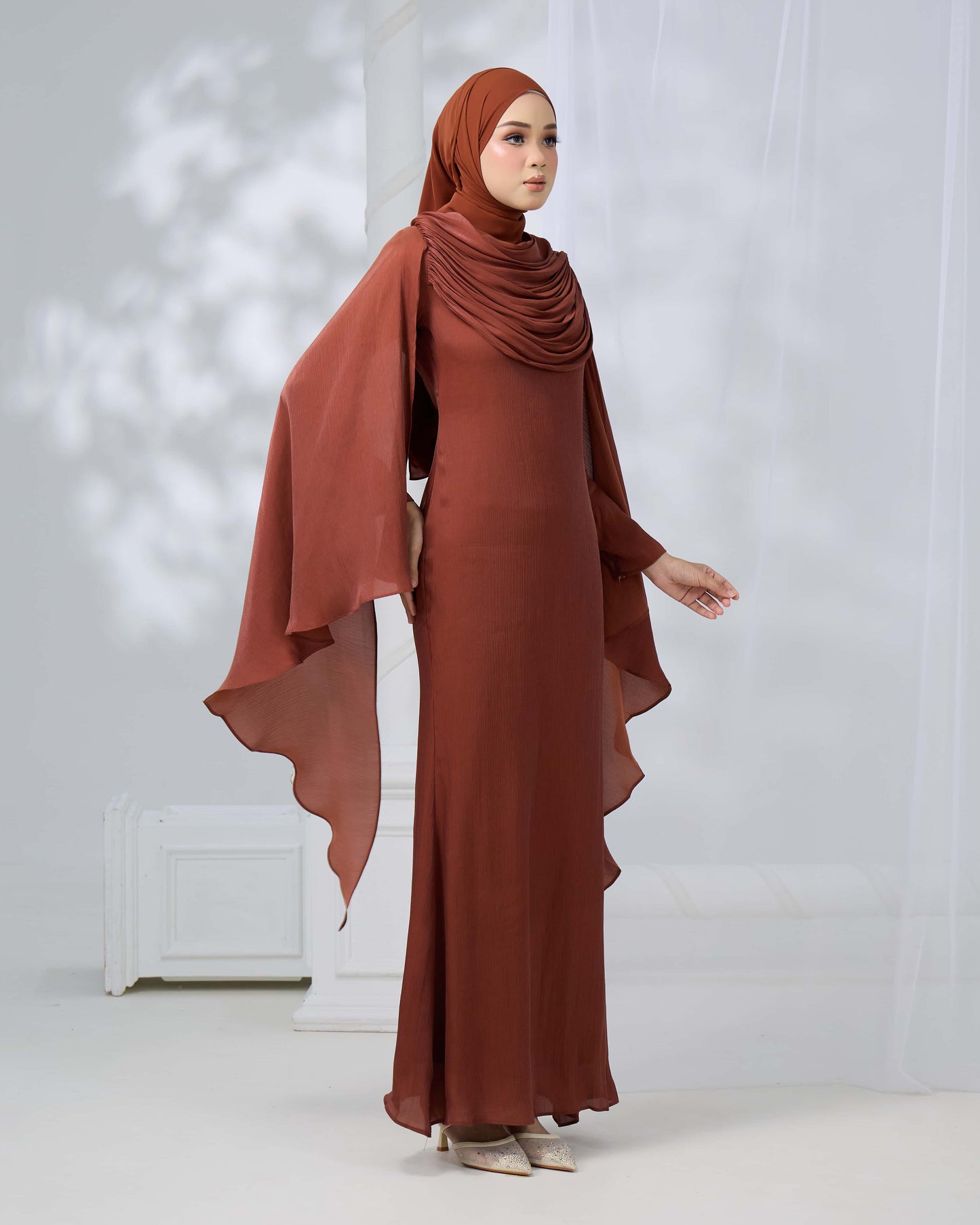 ARLENA DRESS (BROWN)