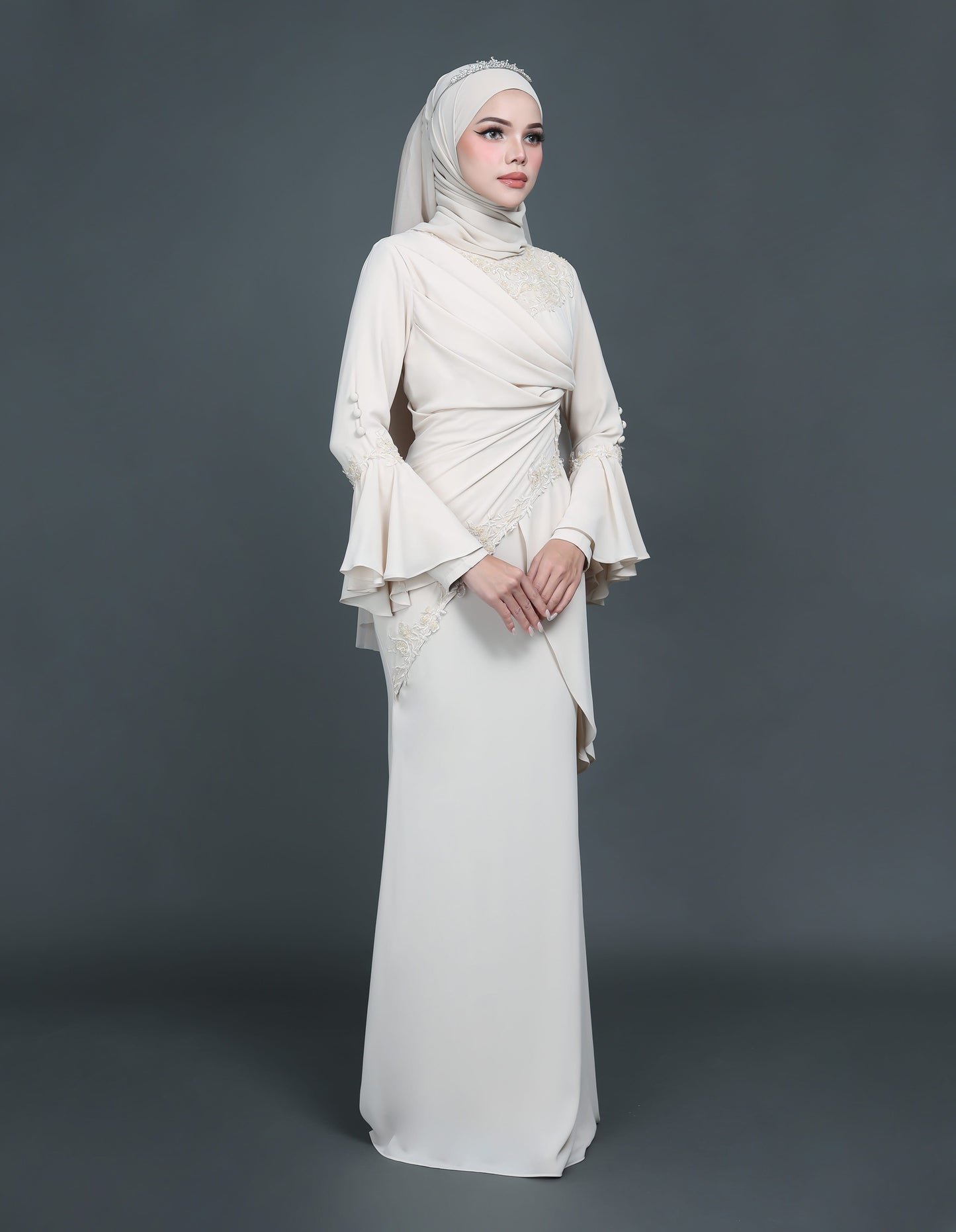 TRISYA DRESS (CHAMPAGNE)