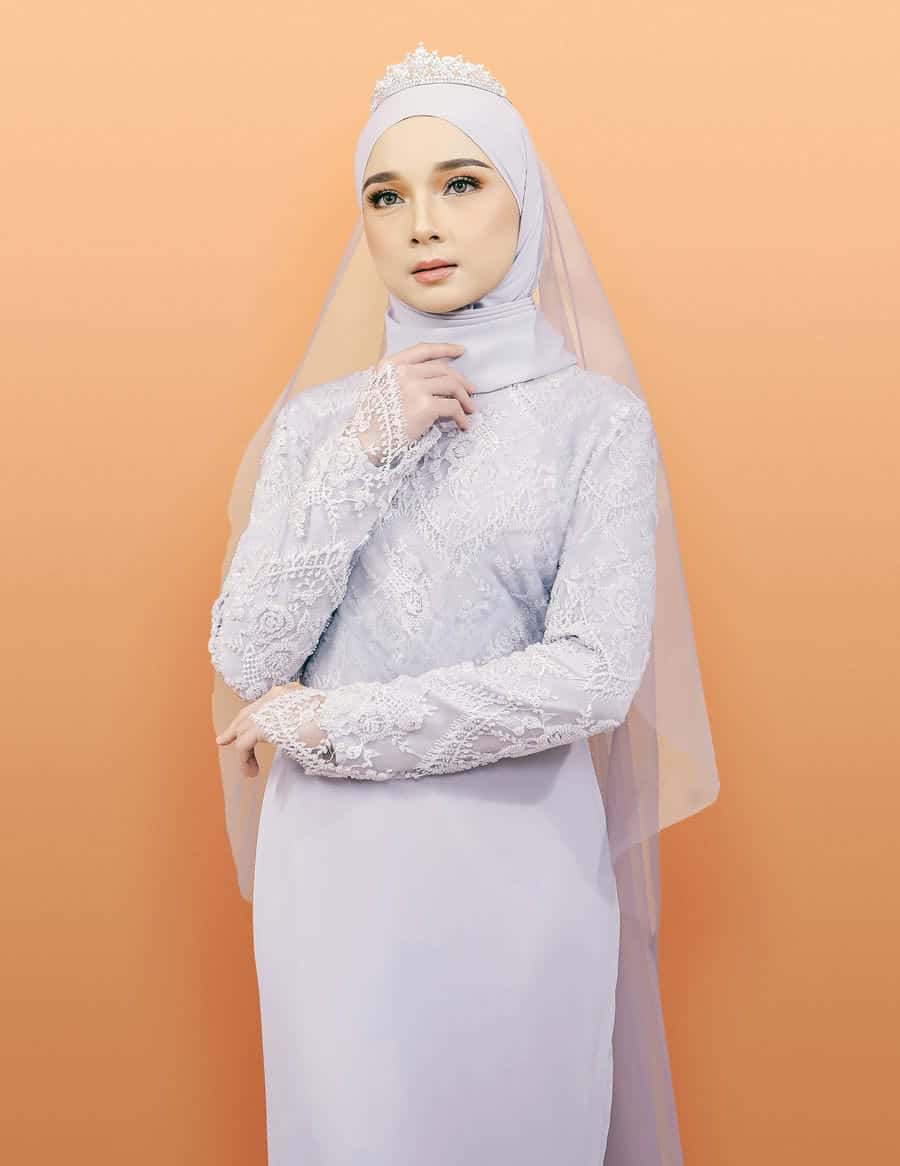 VEIL POLKA DOT CODE A10 (GREY)