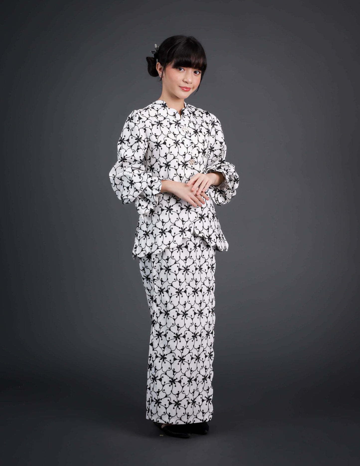 WARDIYA KURUNG KIDS (OFF WHITE)