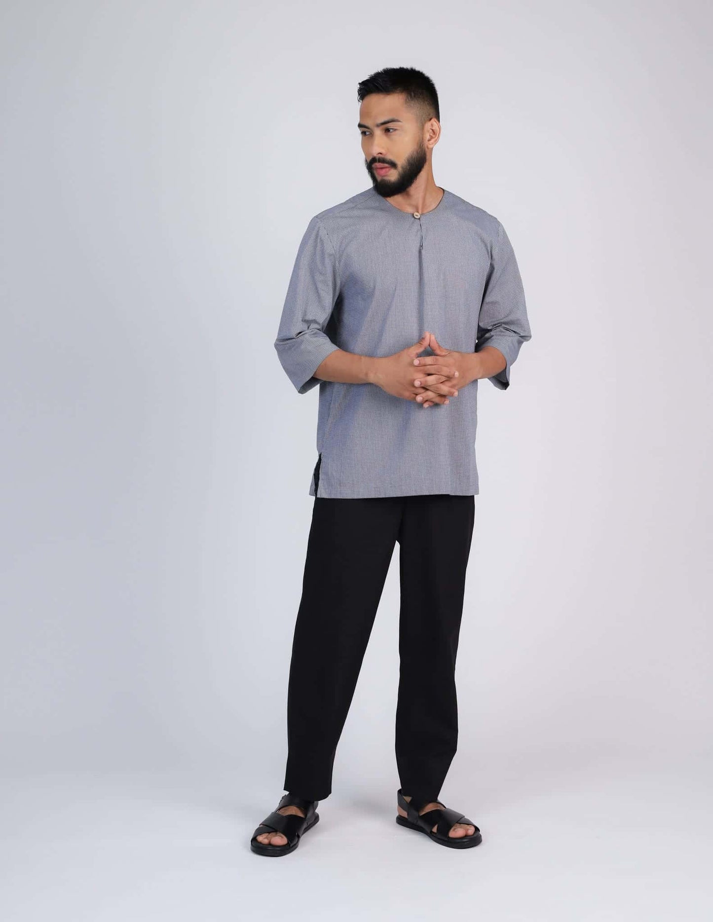 ZAFAR KURTA (BLACK)