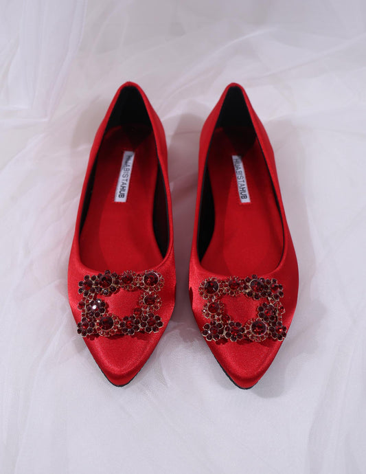 LYNDA FLAT SHOES (RED CHILI)