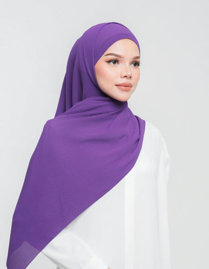 EVA PLEATED SHAWL (PURPLE)