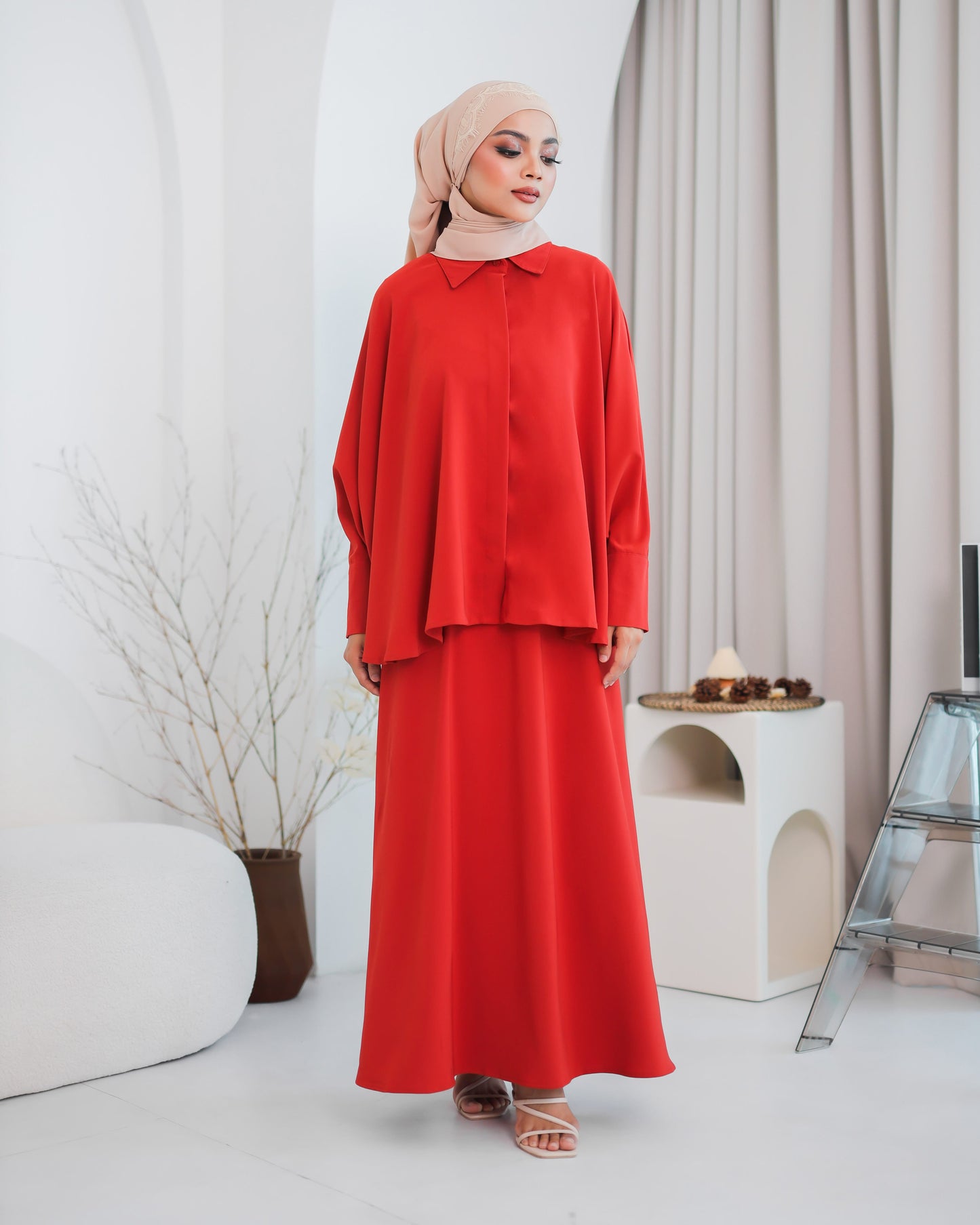 TRIANNA DRESS (BRICK)