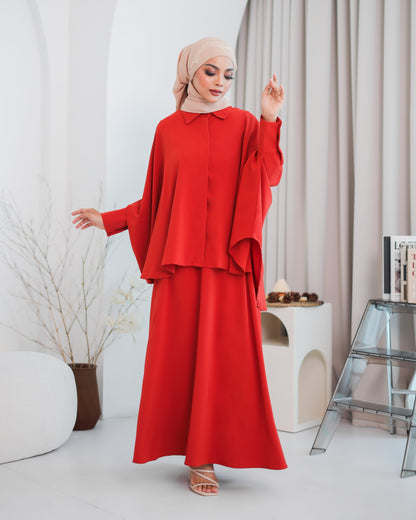 TRIANNA DRESS (BRICK)