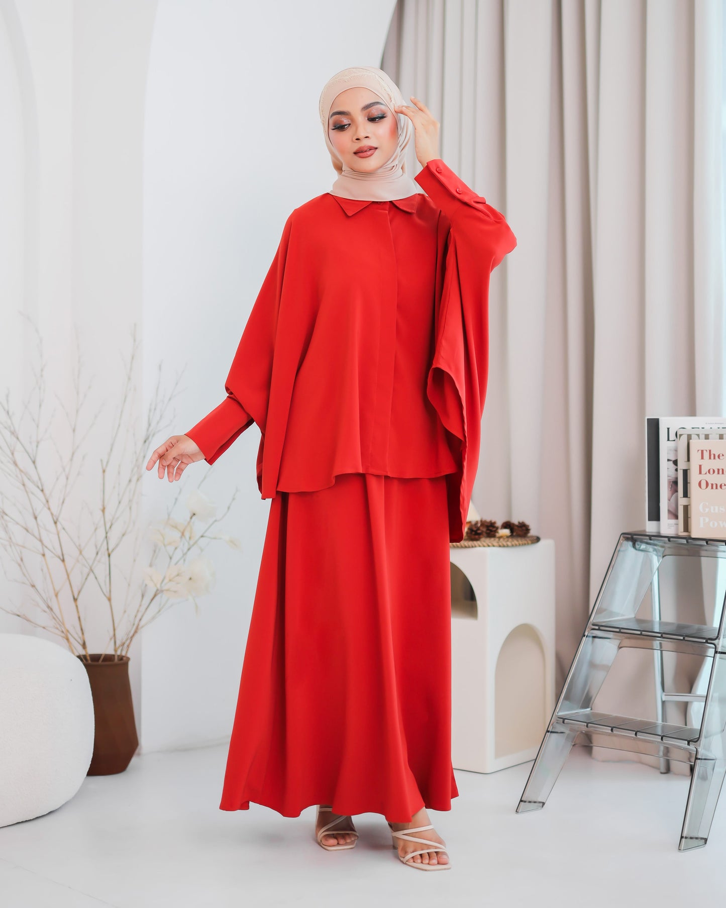 TRIANNA DRESS (BRICK)
